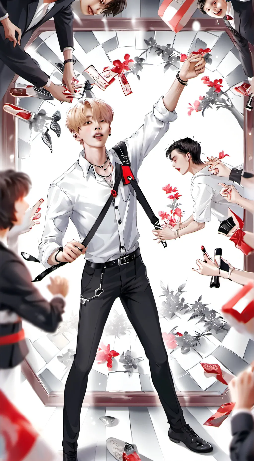 ai character: Stray kids background