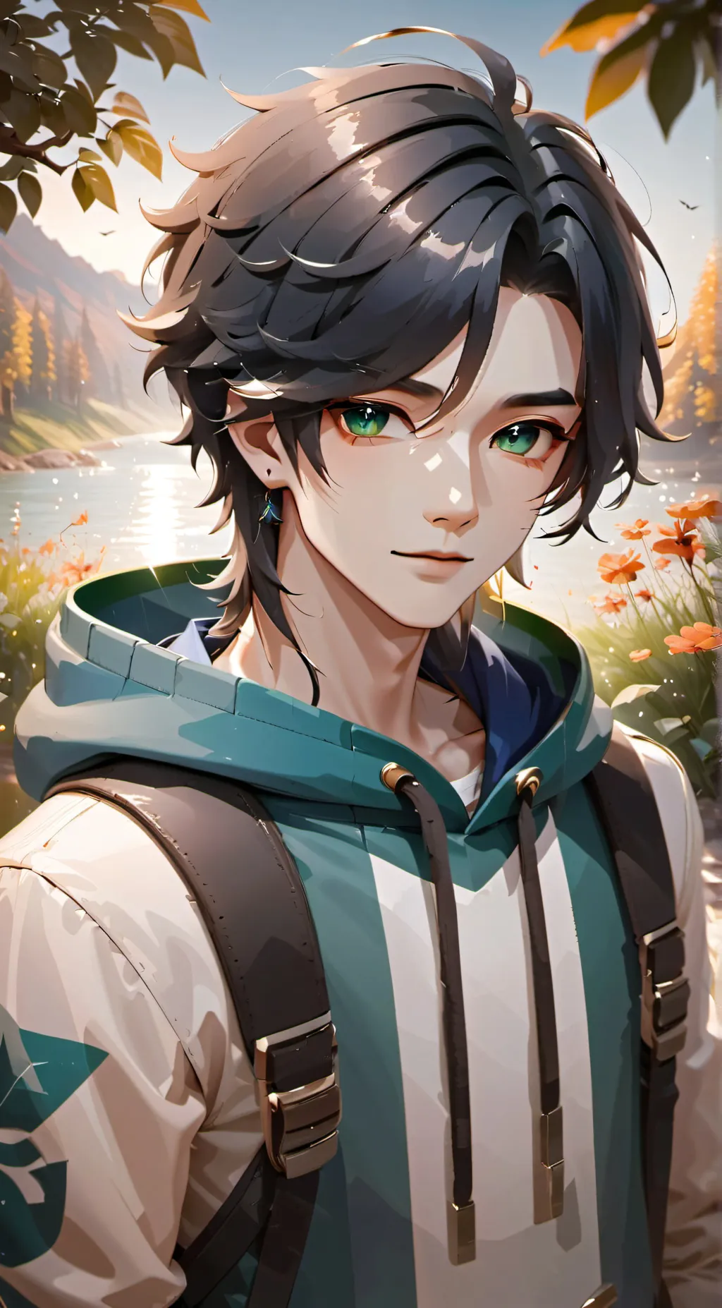 ai character: Kayden  background