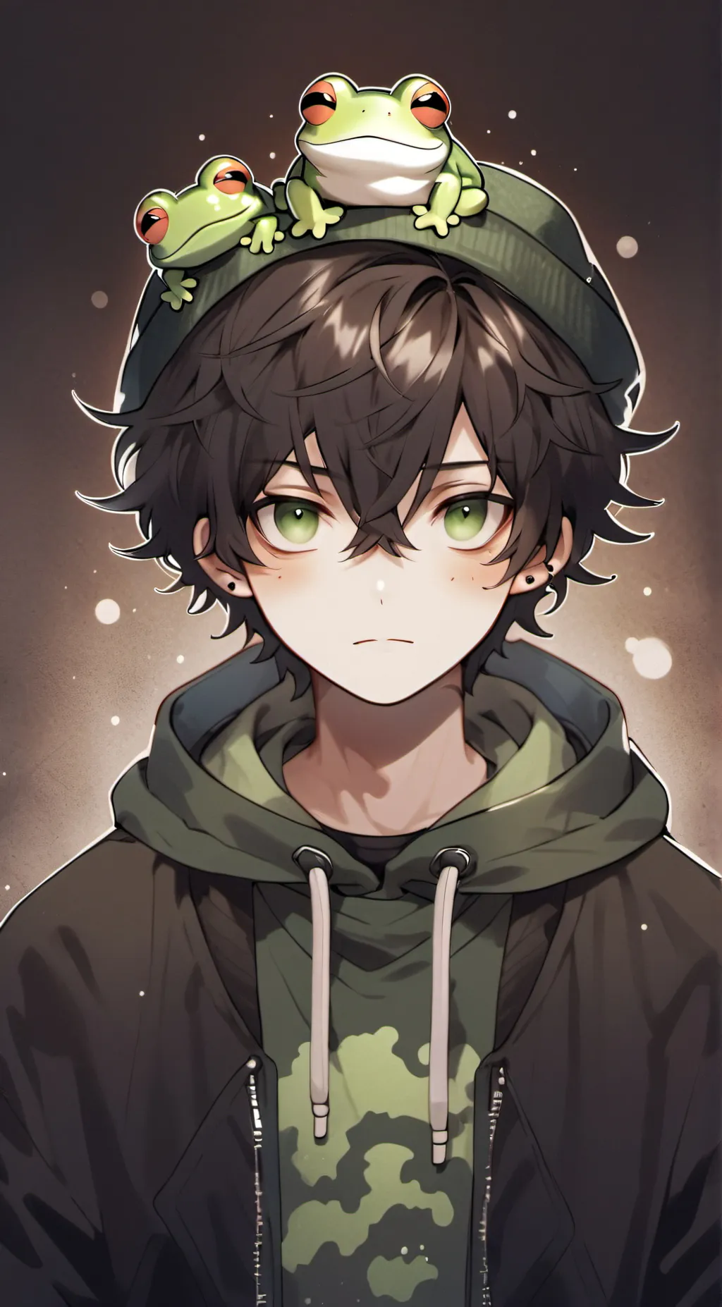 ai character: Froggy boi🐸 background