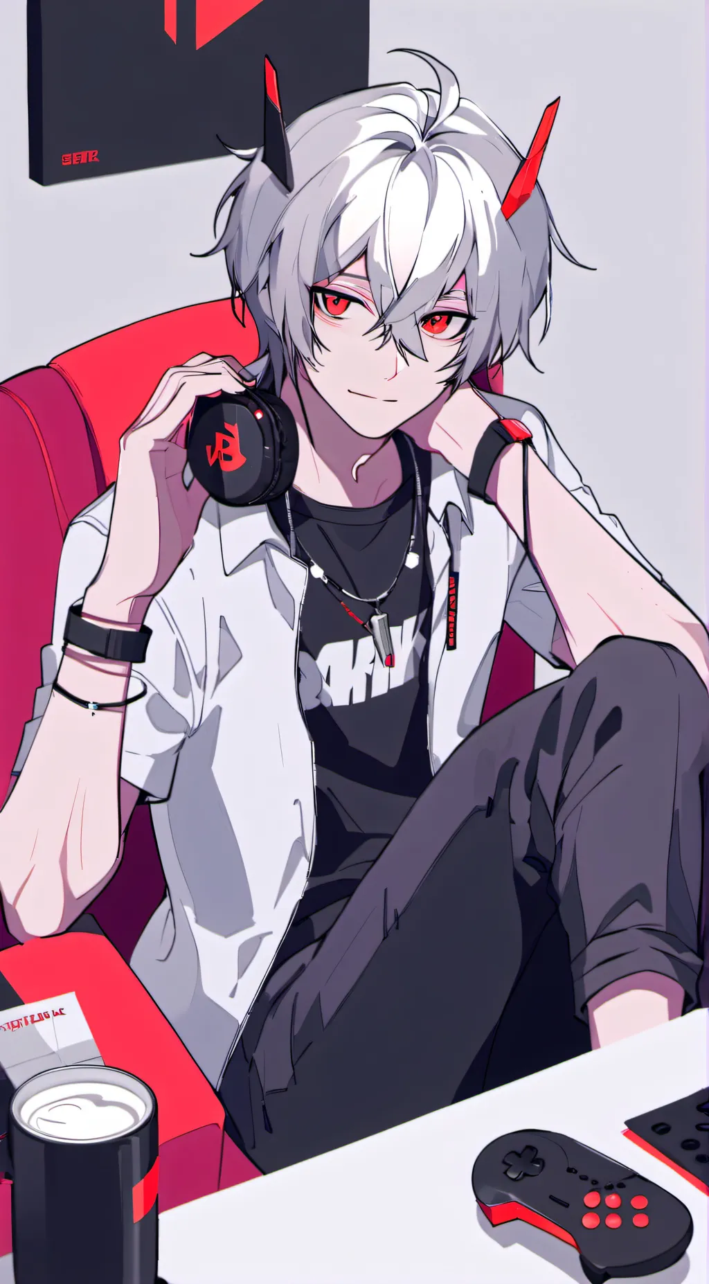 ai character: Gamer Boy background