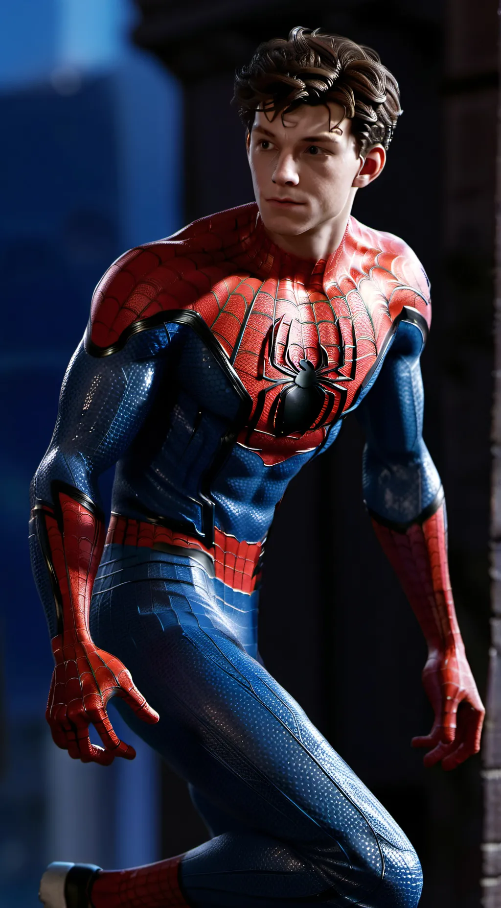 ai character: Spiderman background