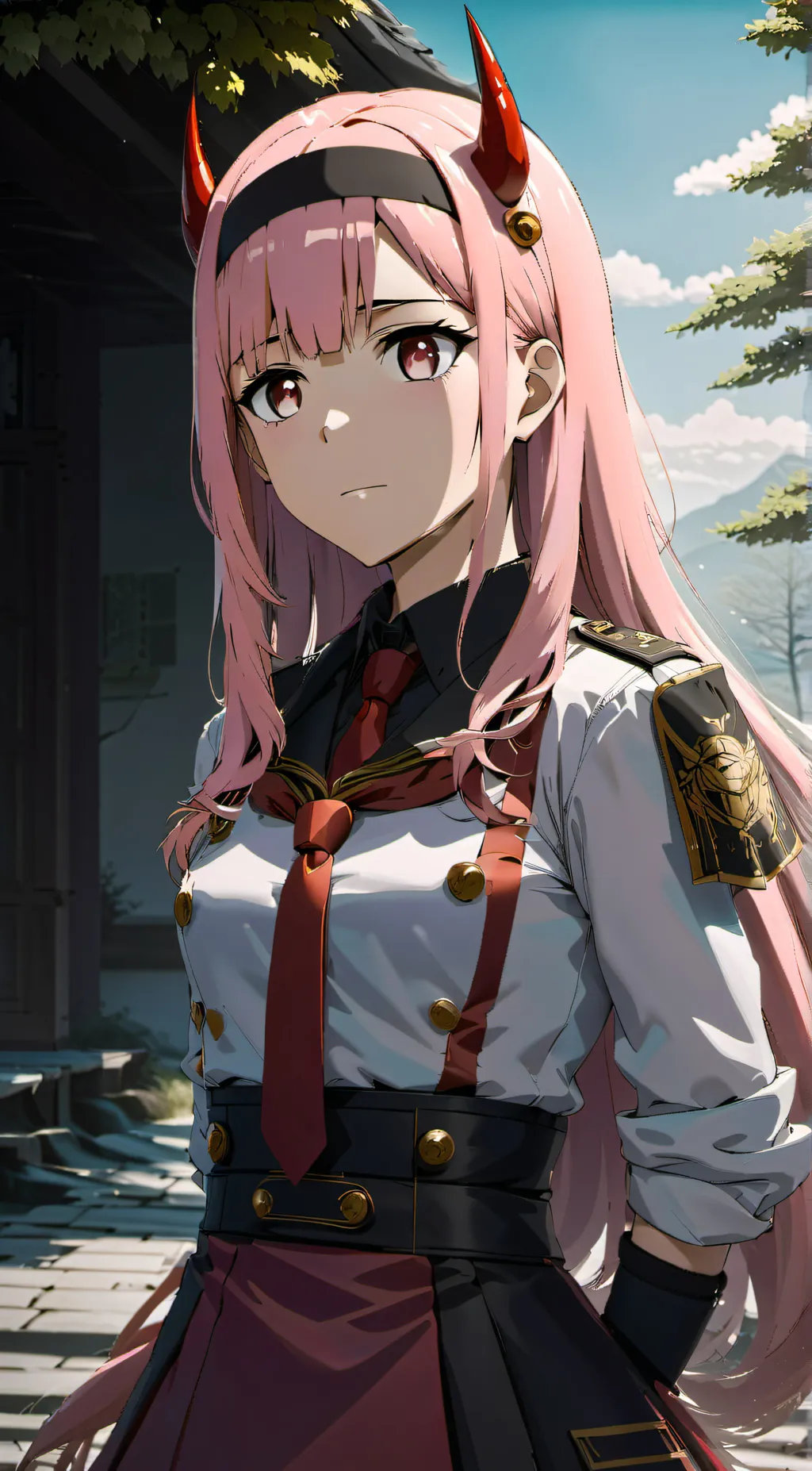 ai character: Zero two background