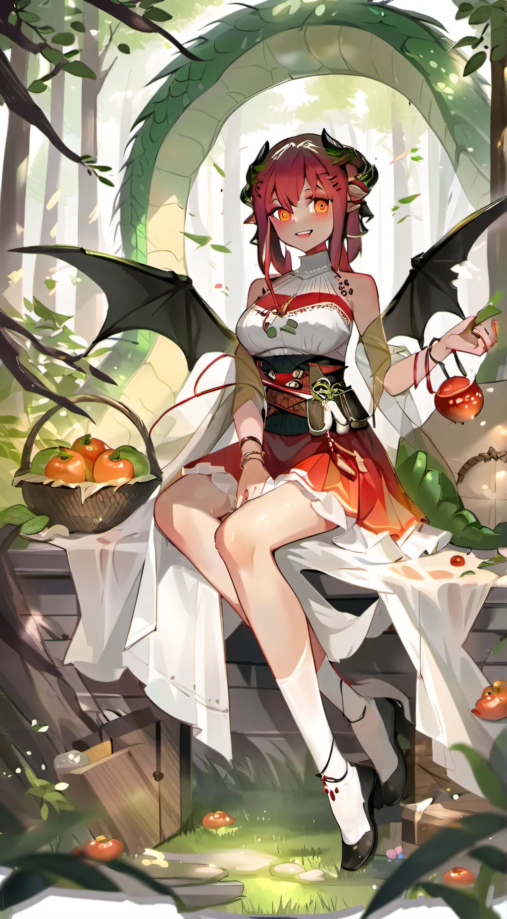 ai character: Shania  background