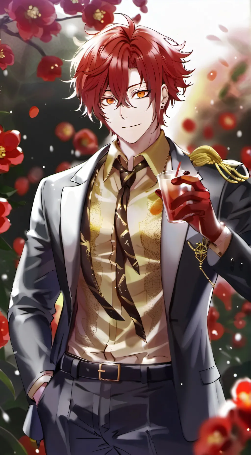 ai character: Kirishima  background