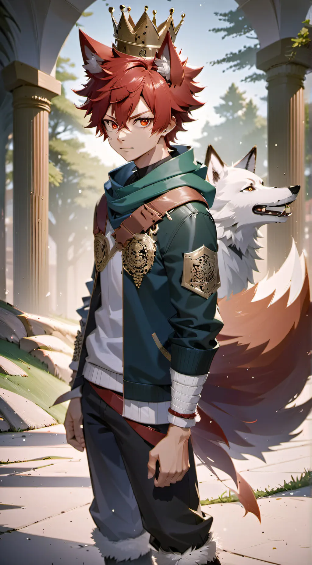 ai character: kirishima  background