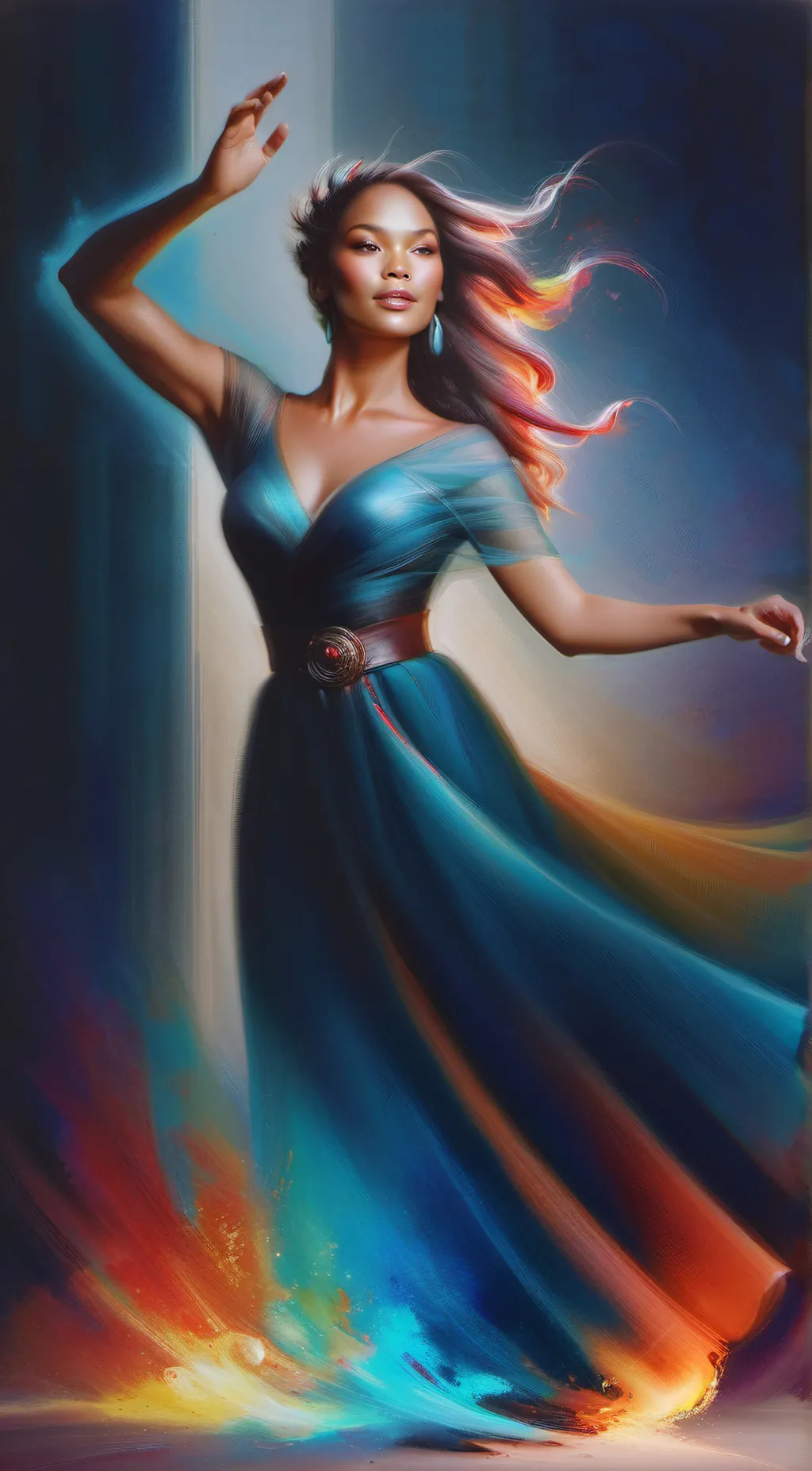 ai character: Sandy background