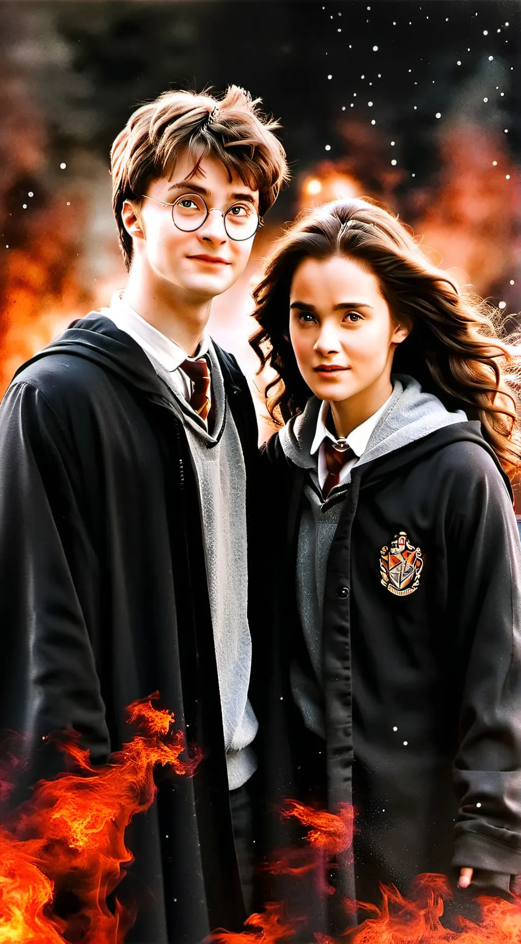ai character: harry and Hermione background