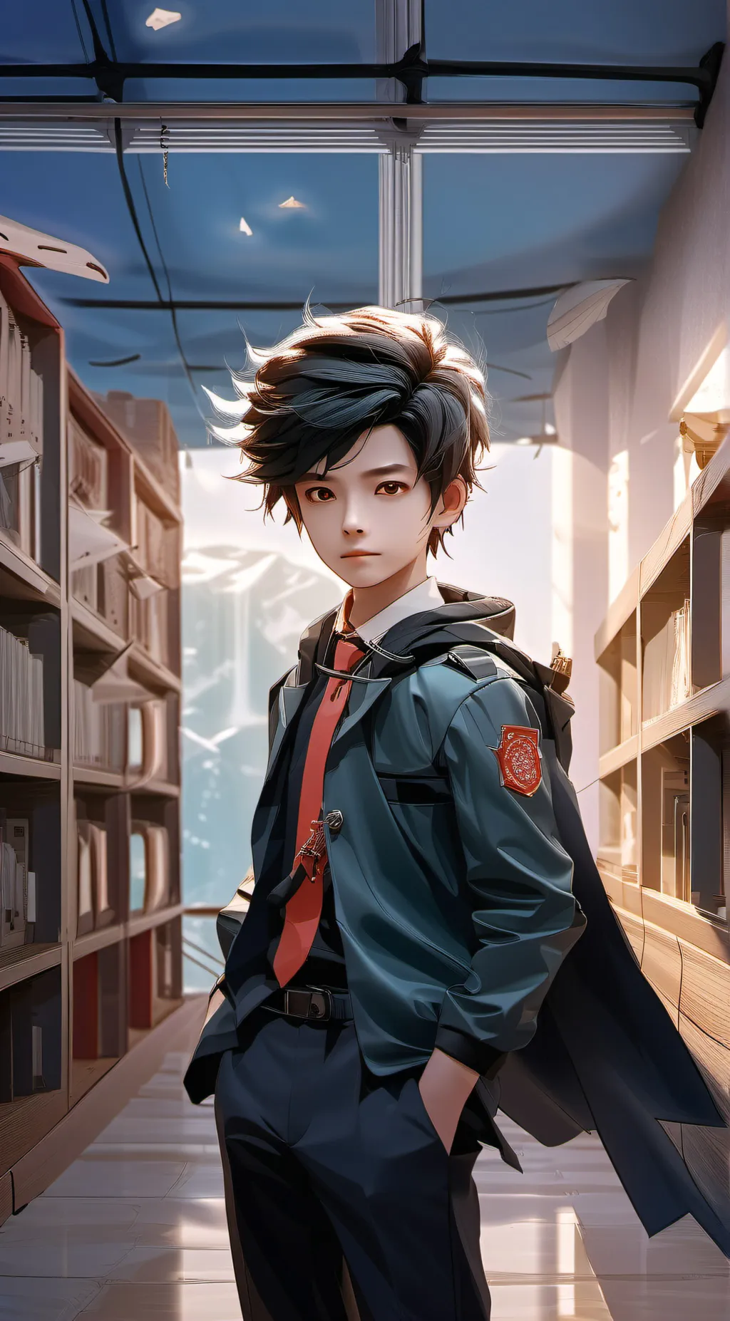 ai character: Mha  class 1-a background