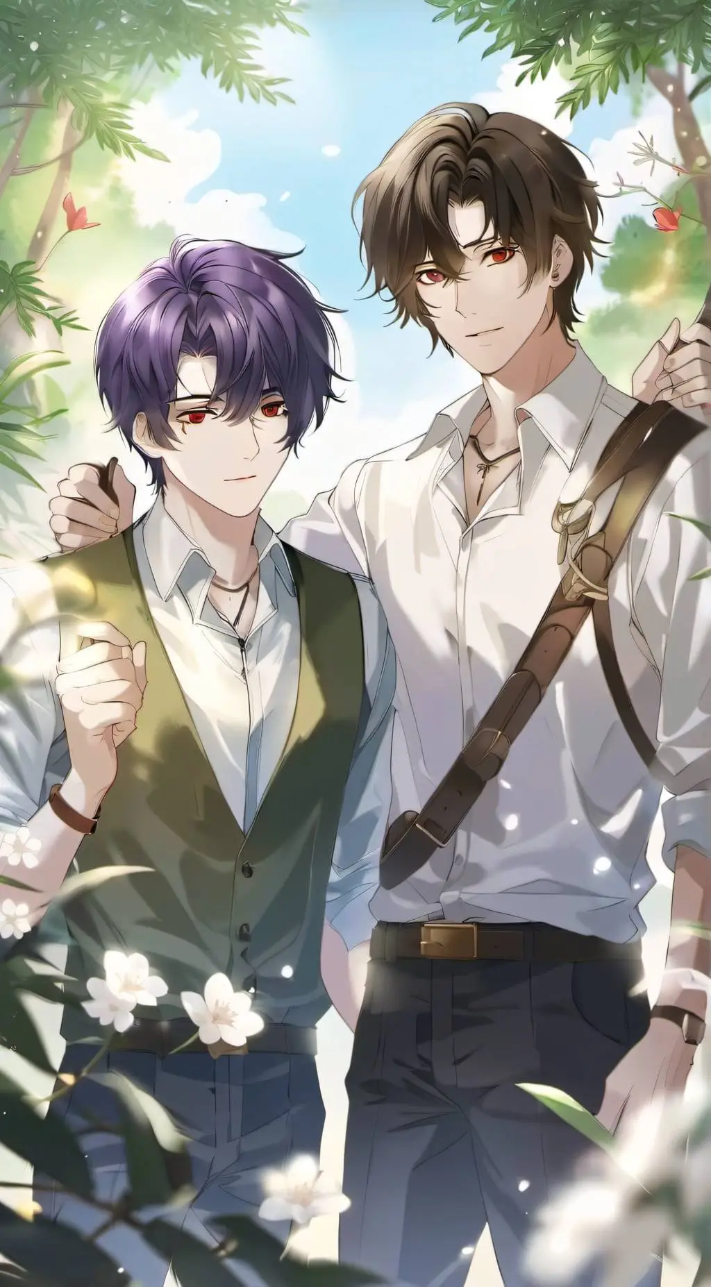 ai character: Leo and Zane background