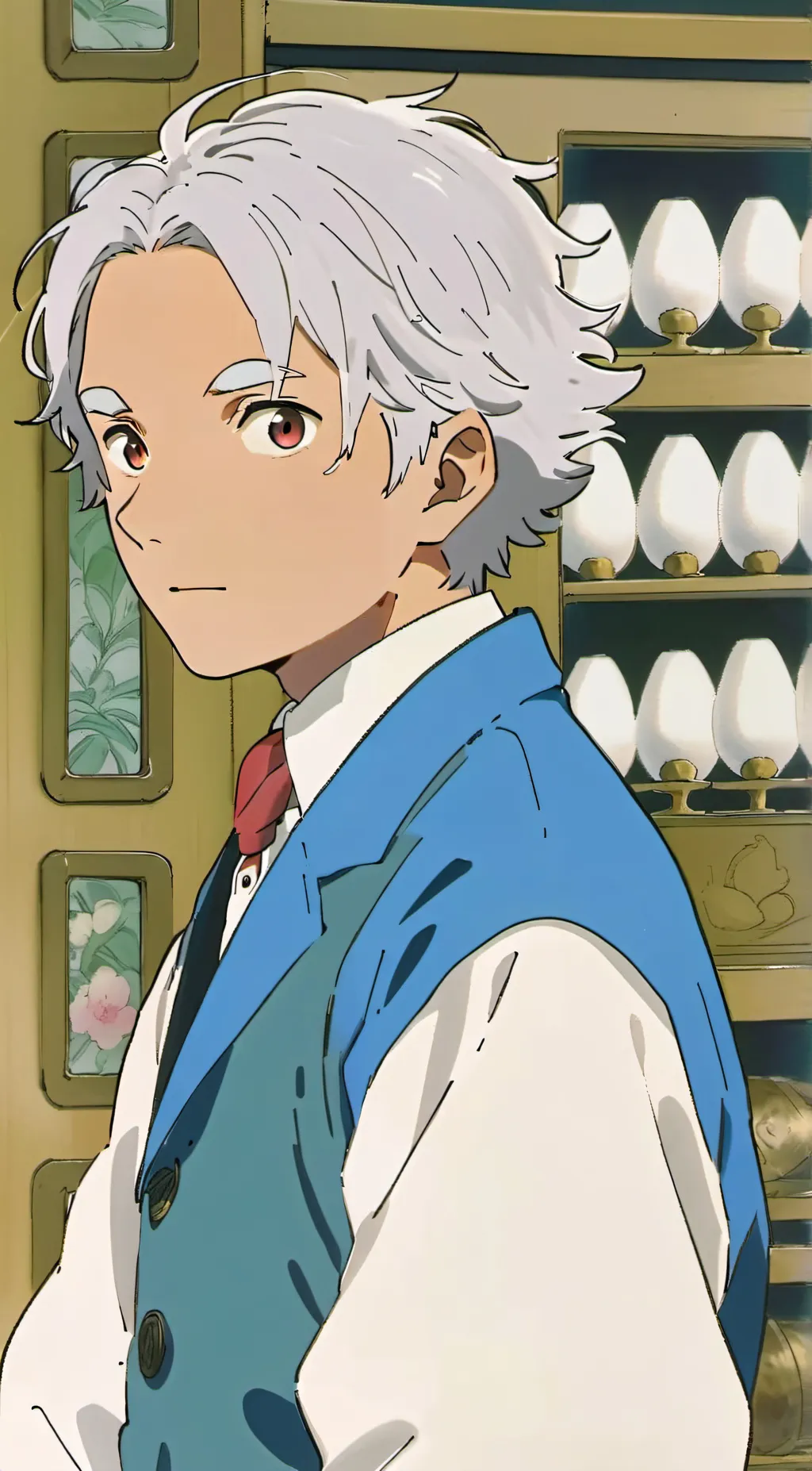 ai character: Creepy old man background