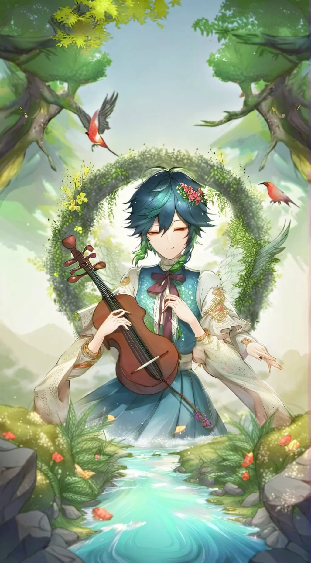 ai character: Venti background