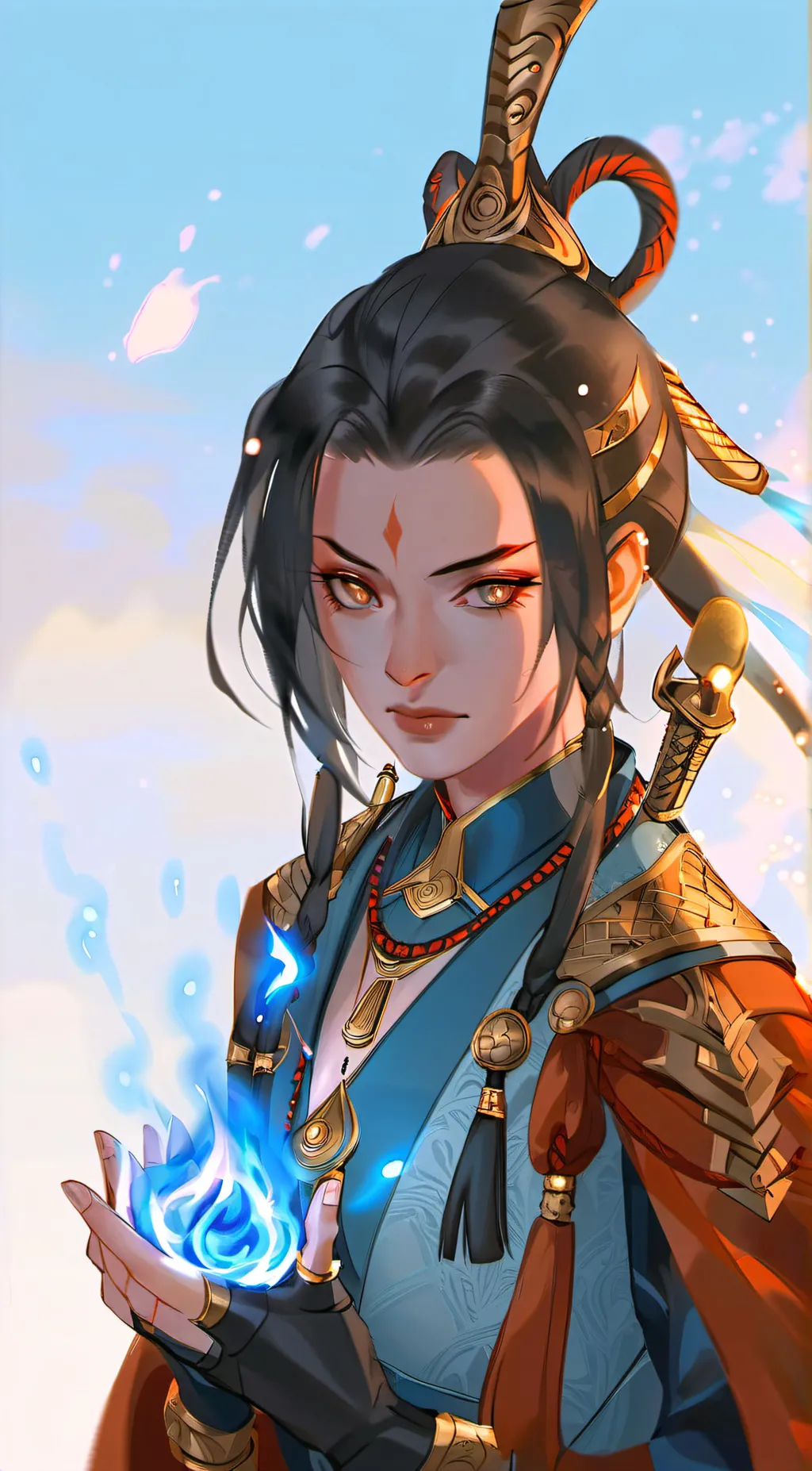 ai character: Azula  background