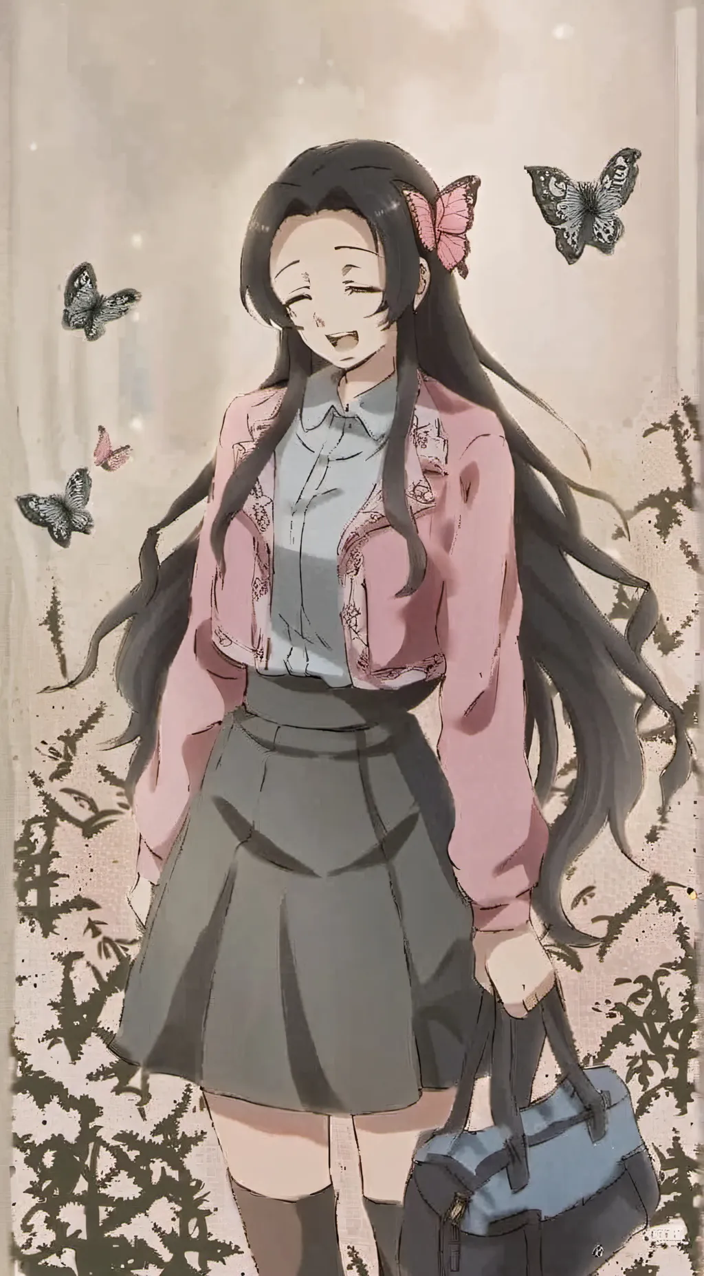 ai character: •Kanae Kocho• background