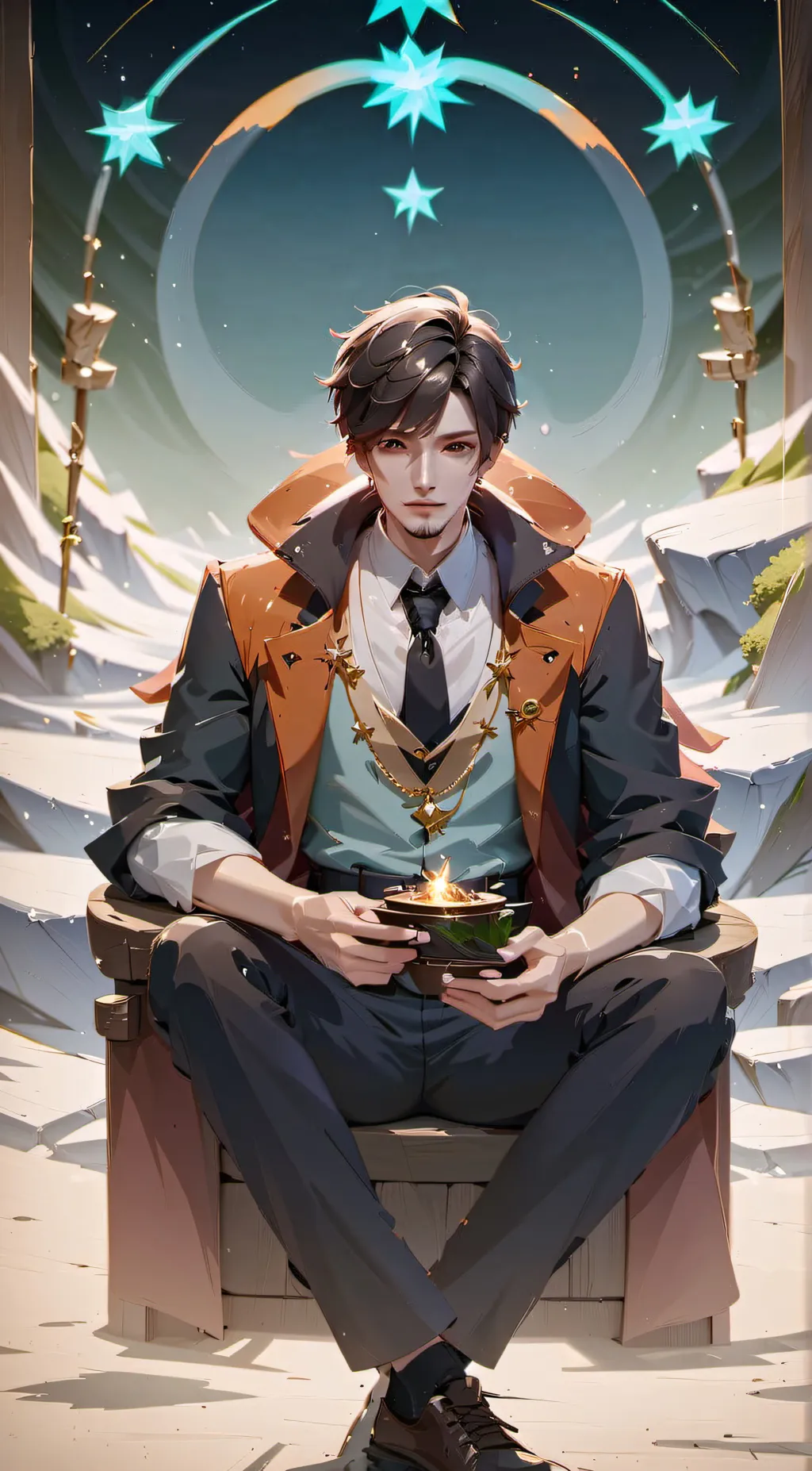 ai character: hypno background