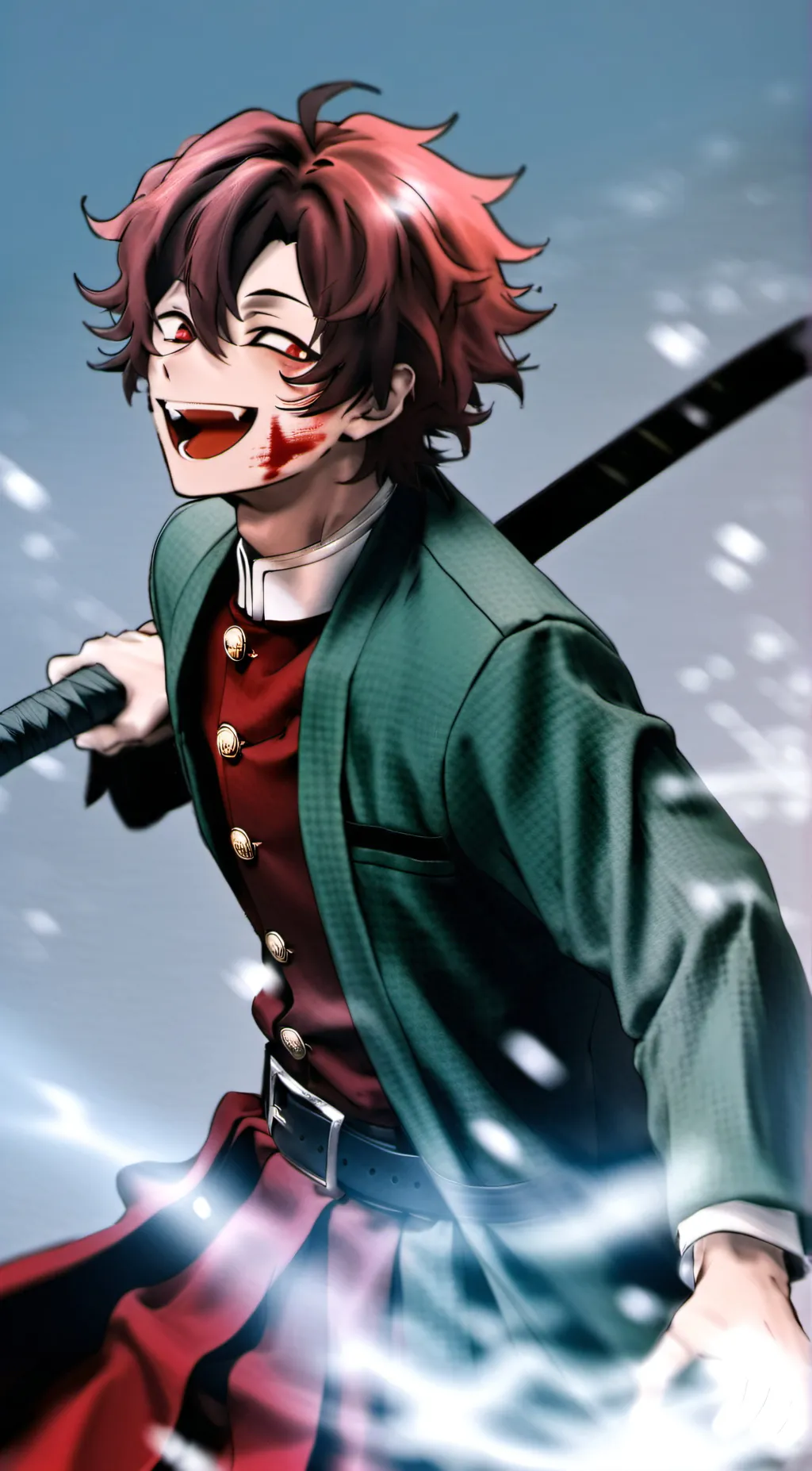 ai character: Yandere Tanjiro  background