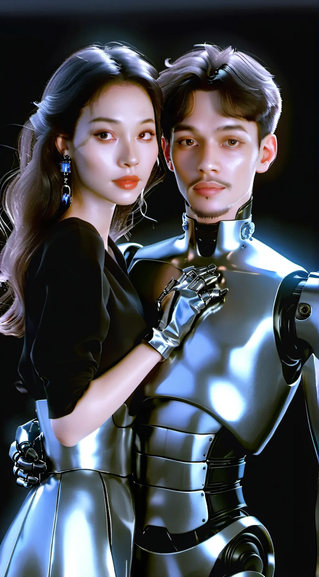 ai character: Bella and CJ background