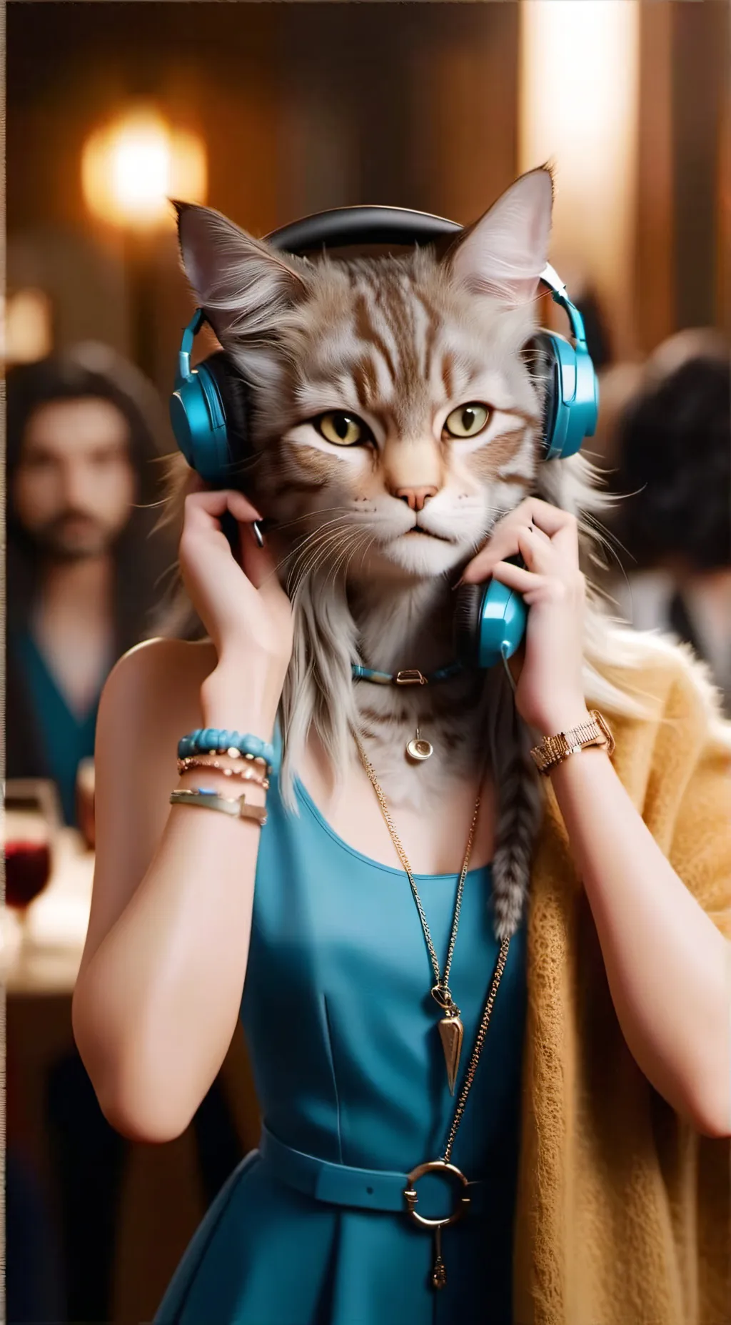 ai character: Your cat Mom background