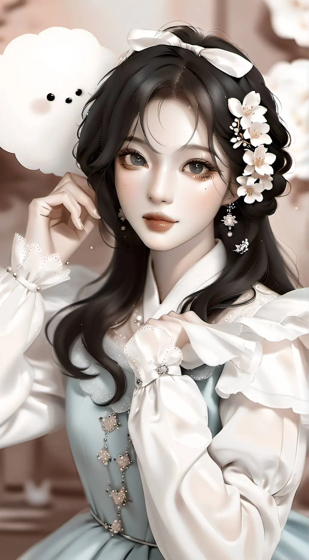 ai character: 🌸Amelia🌸 background