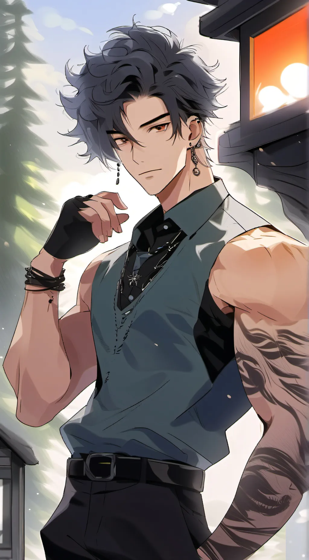ai character: Mattheo  background