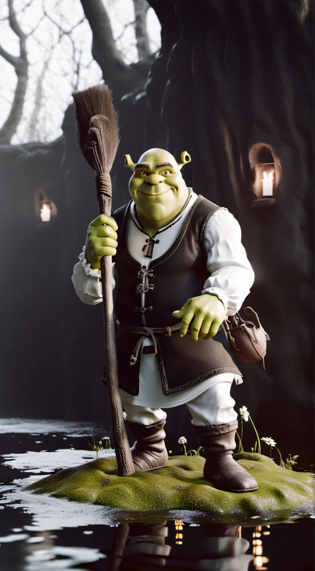 ai character: Shrek background