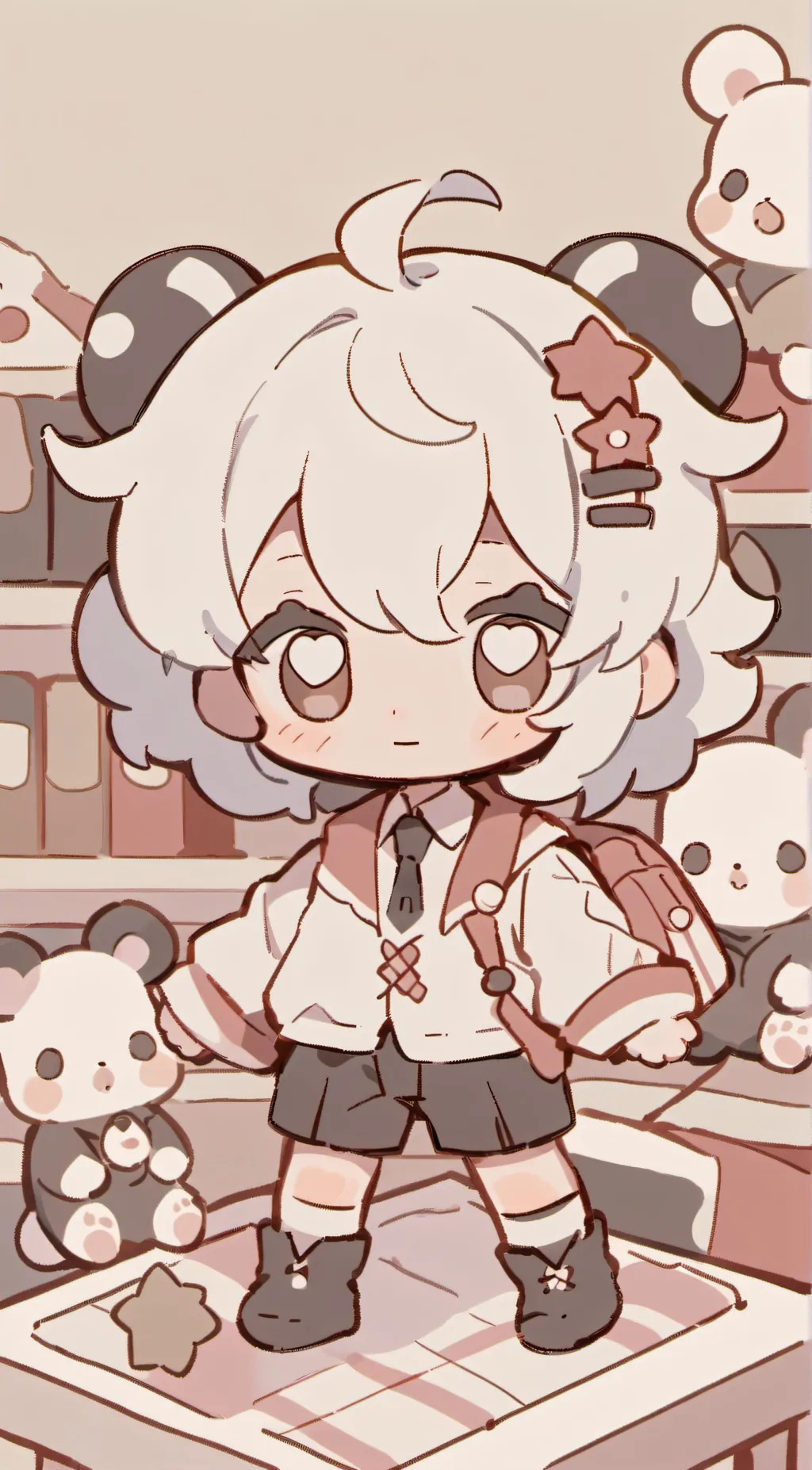 ai character: mha babys  background