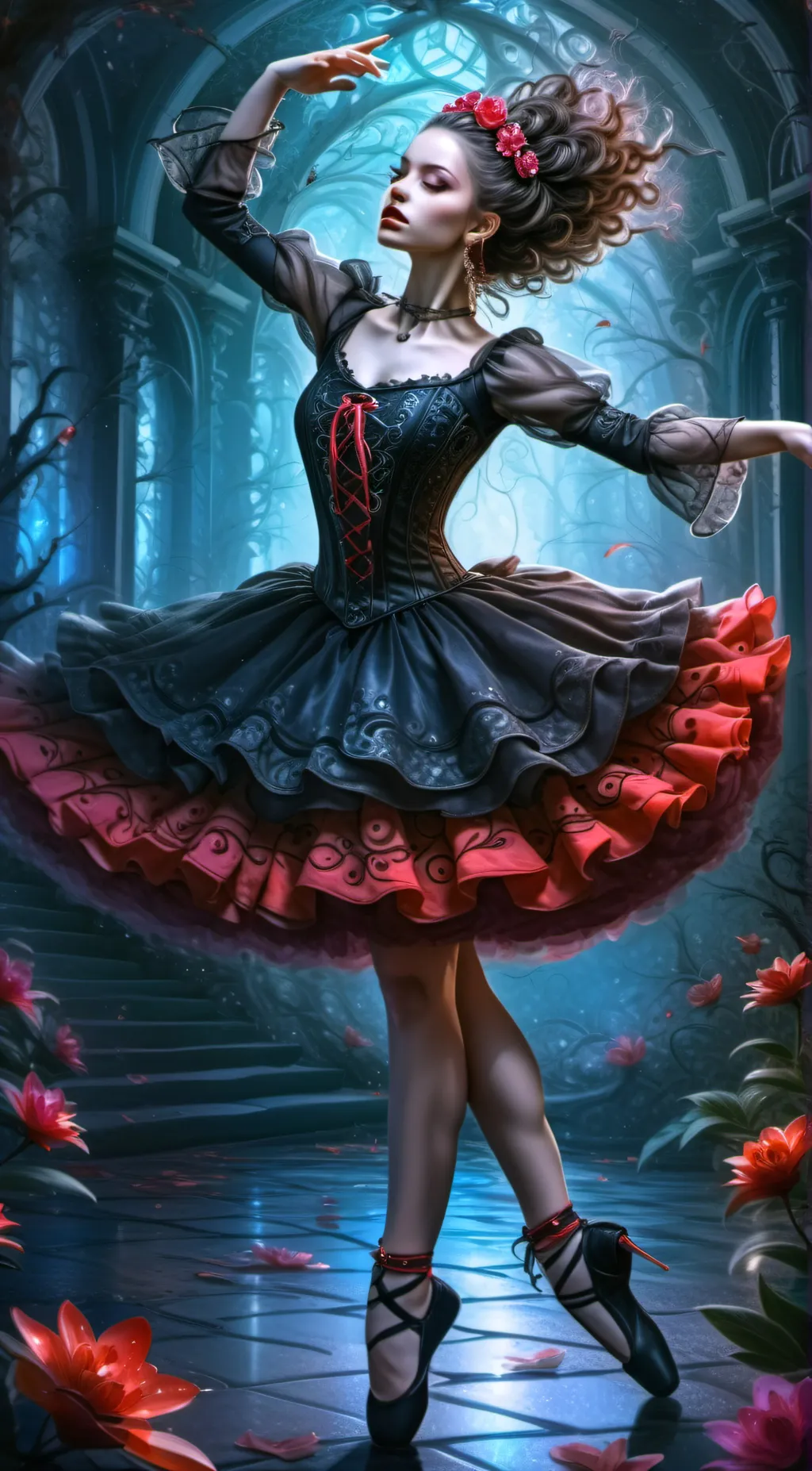 ai character: Ballet teacher  background