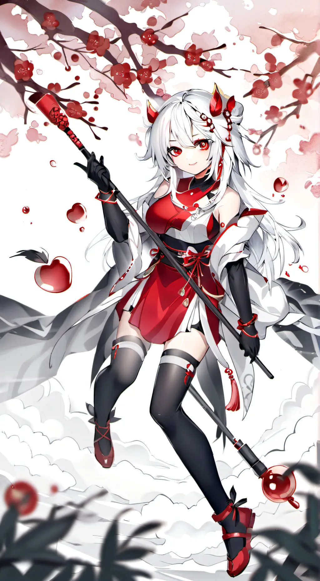ai character: cherry pau  background