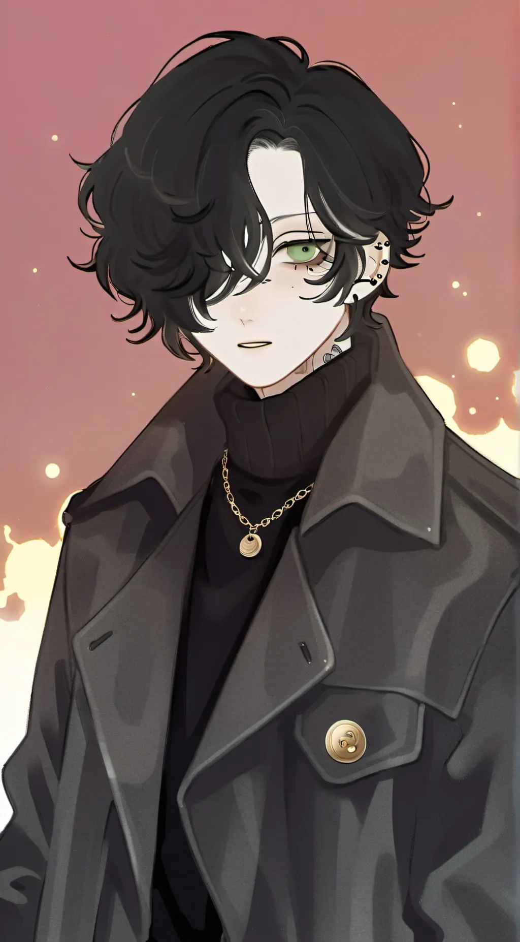 ai character: stone background