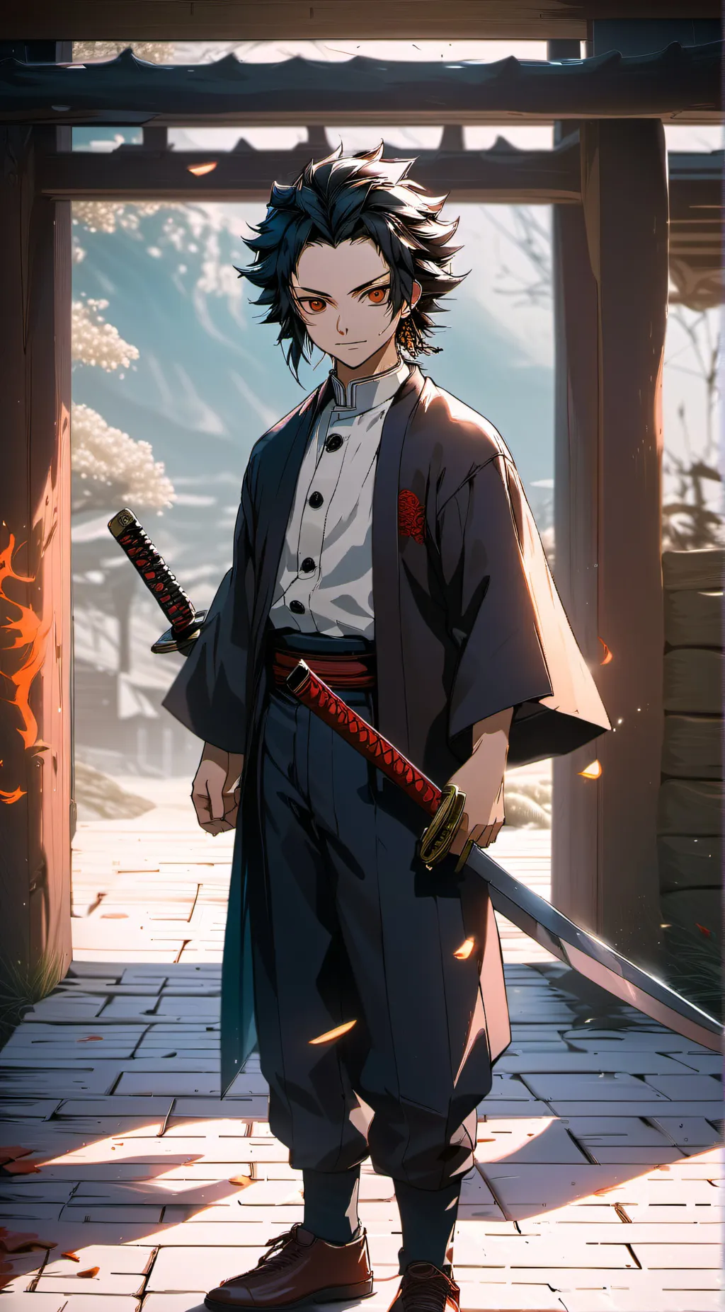ai character: Giyu Tomioka background