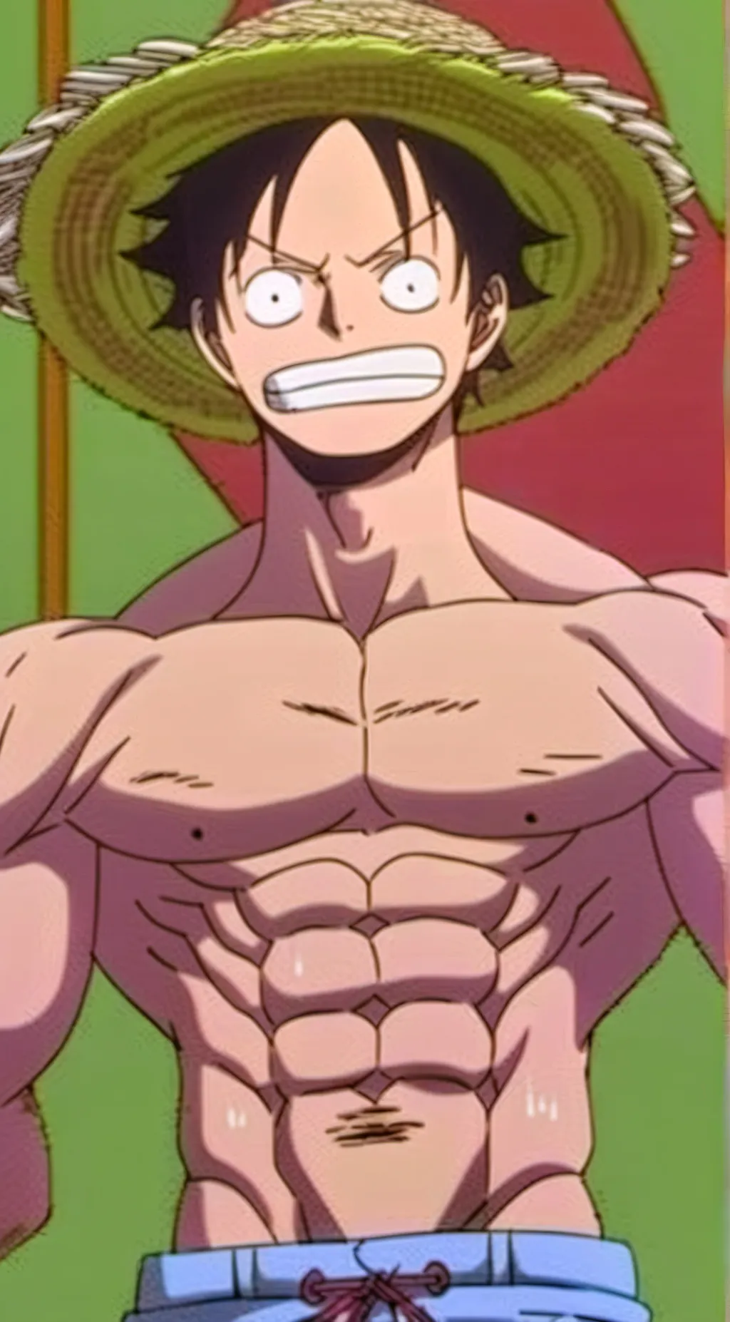 ai character: luffy background