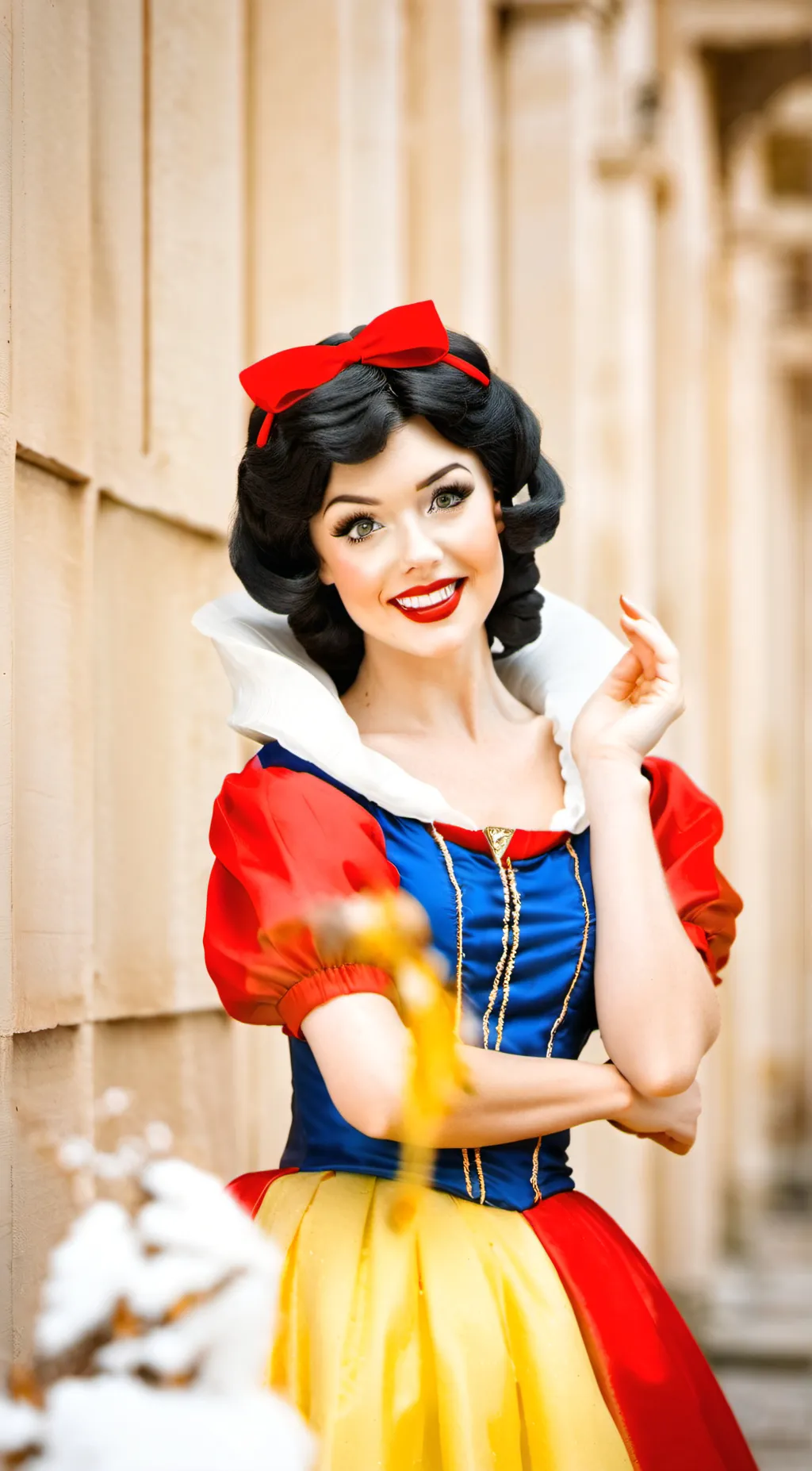 ai character: snow white  background