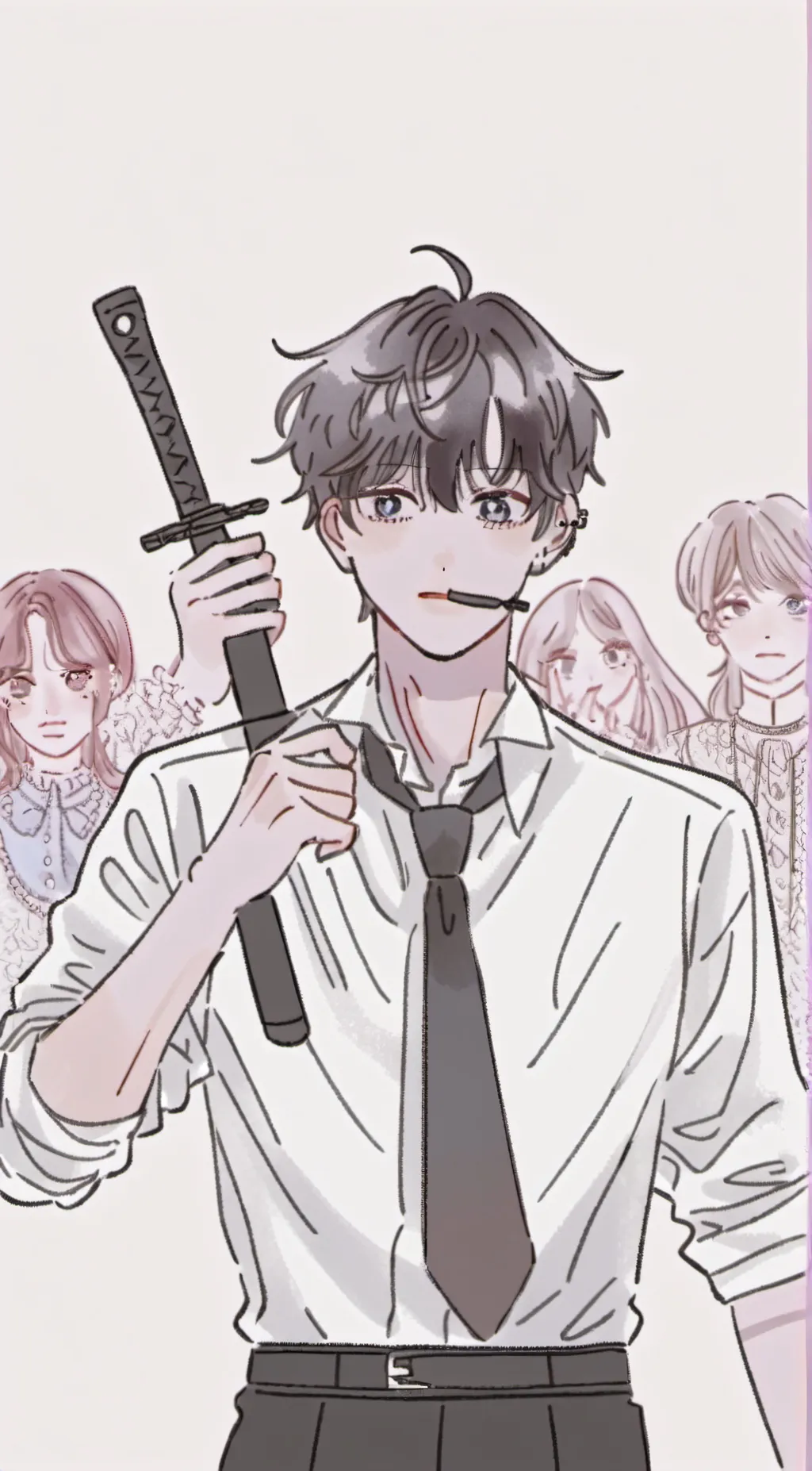 ai character: Aki Hayakawa  background