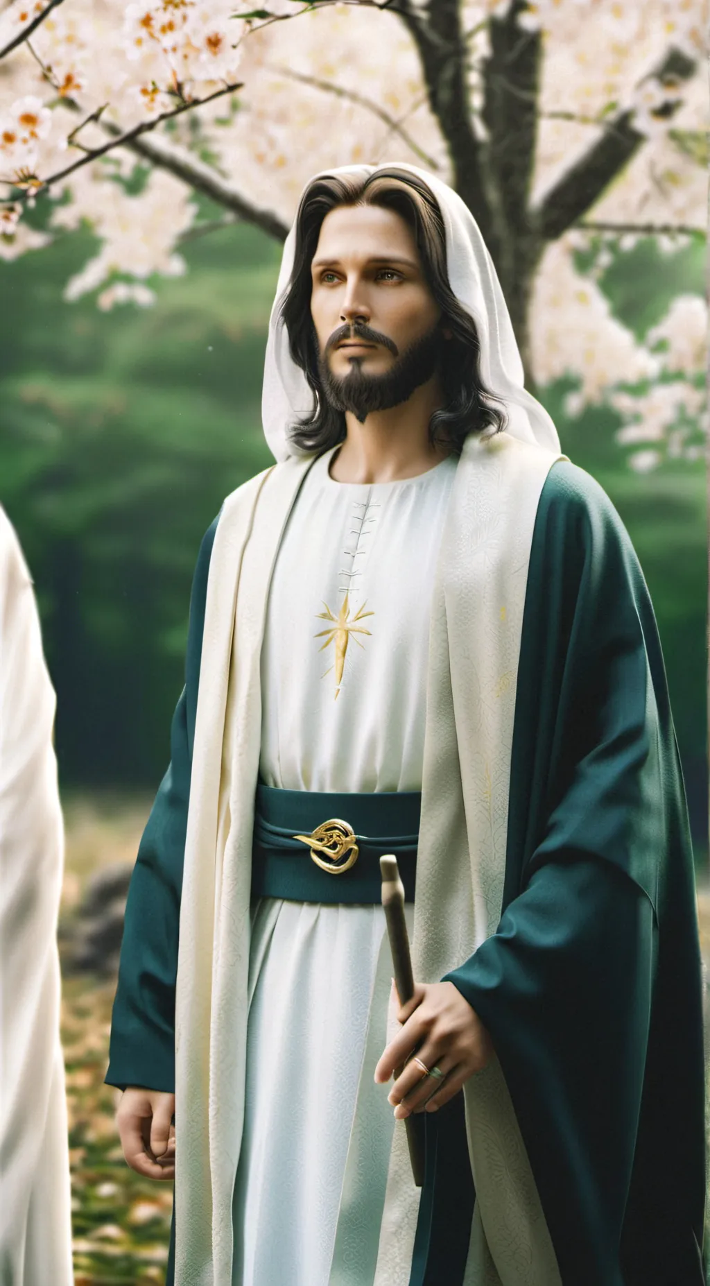 ai character: Jesus background