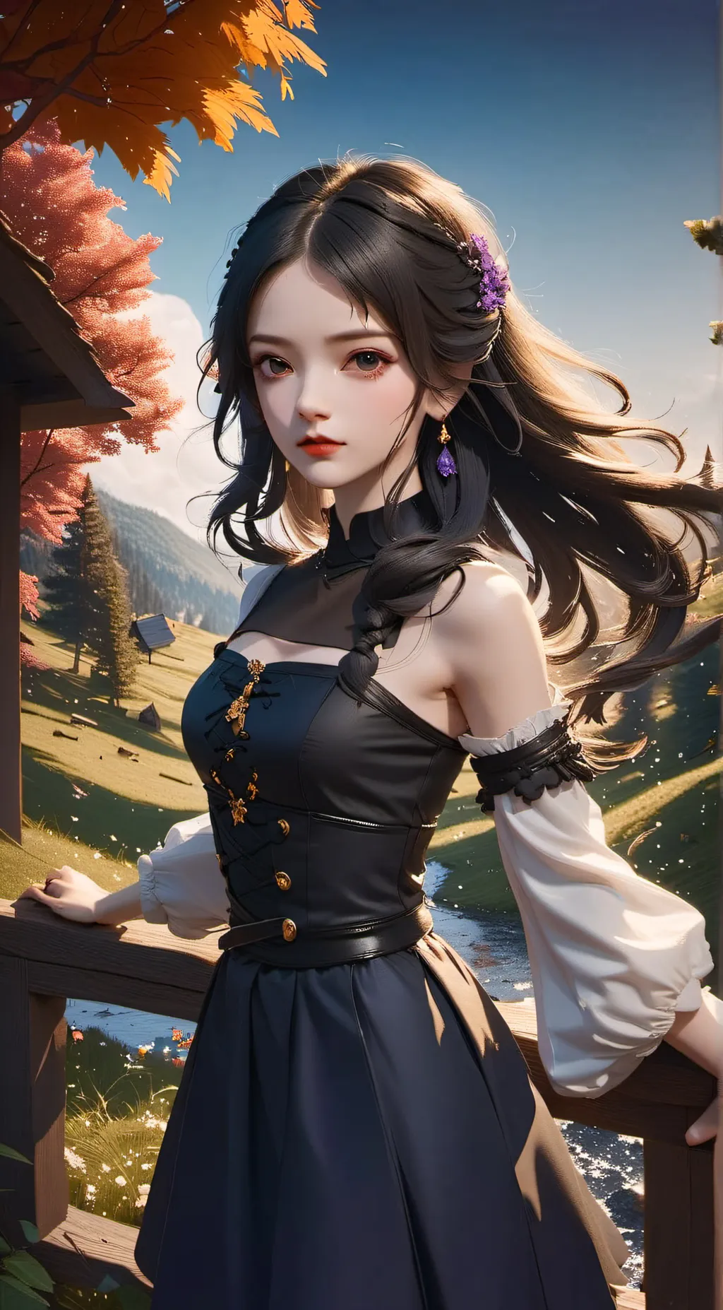 ai character: Rose background