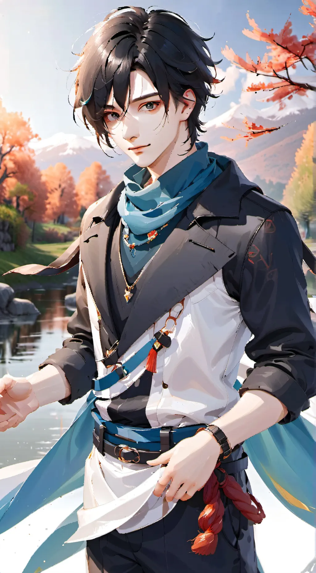 ai character: Cam background