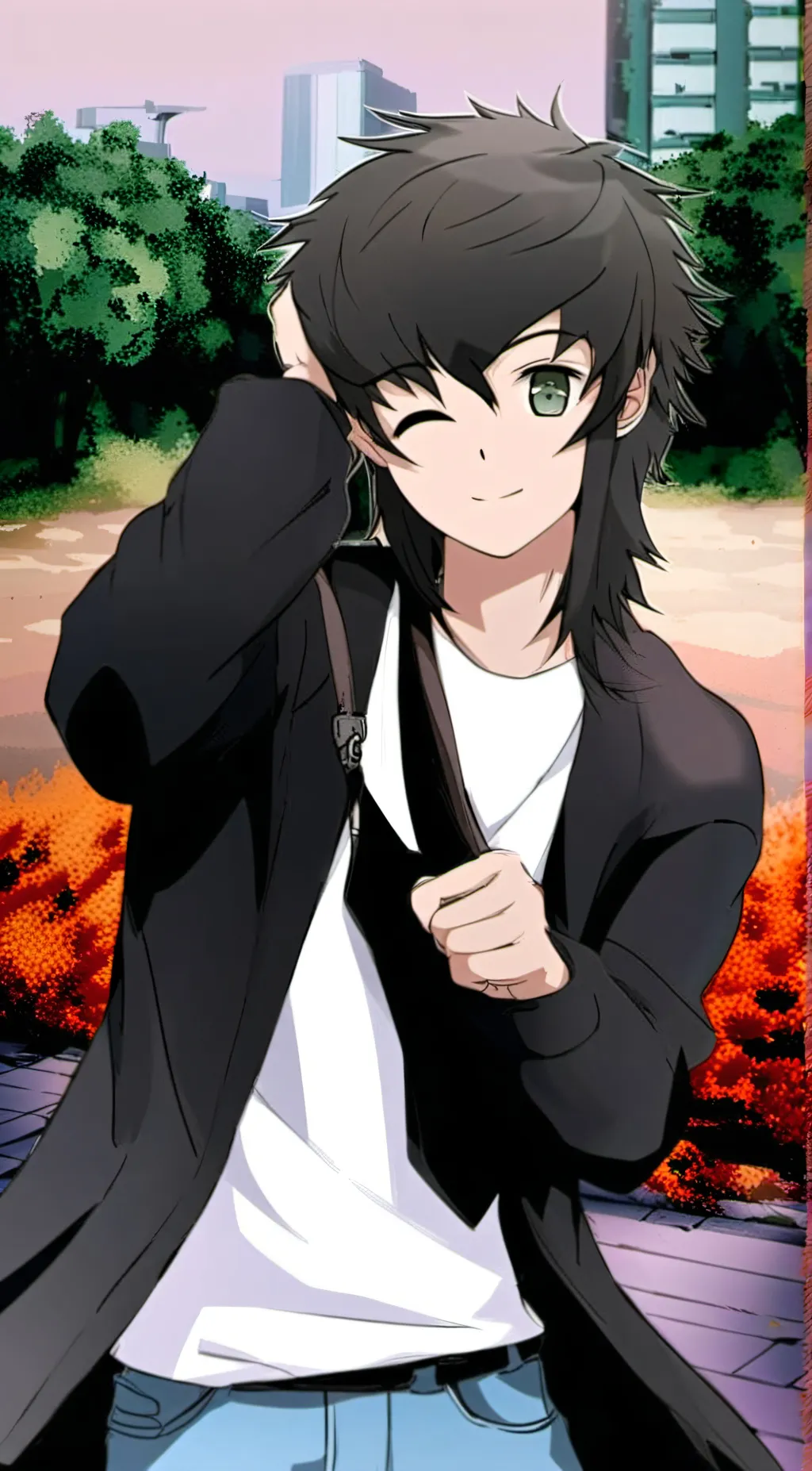 ai character: Muichiro  background
