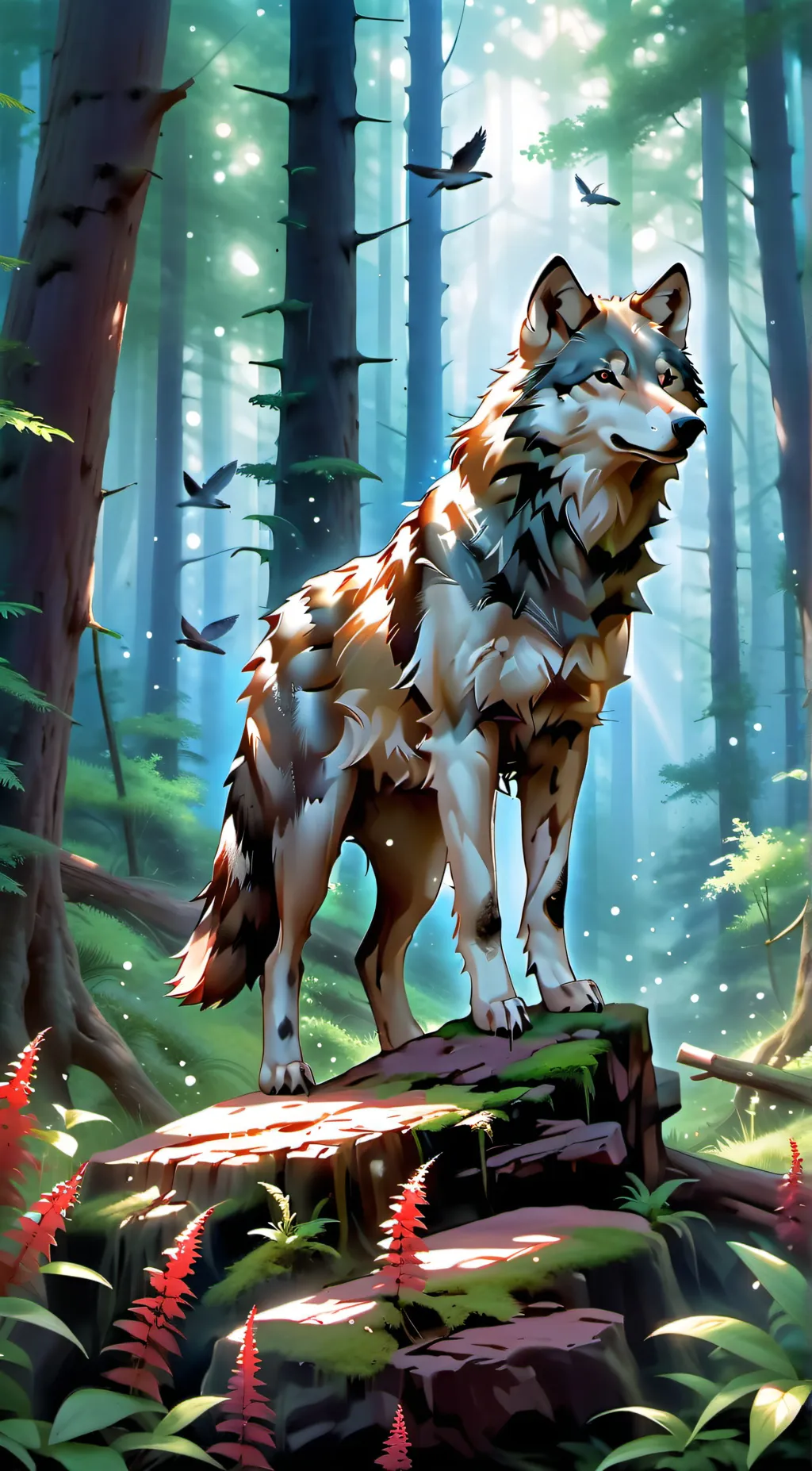 ai character: Pine background