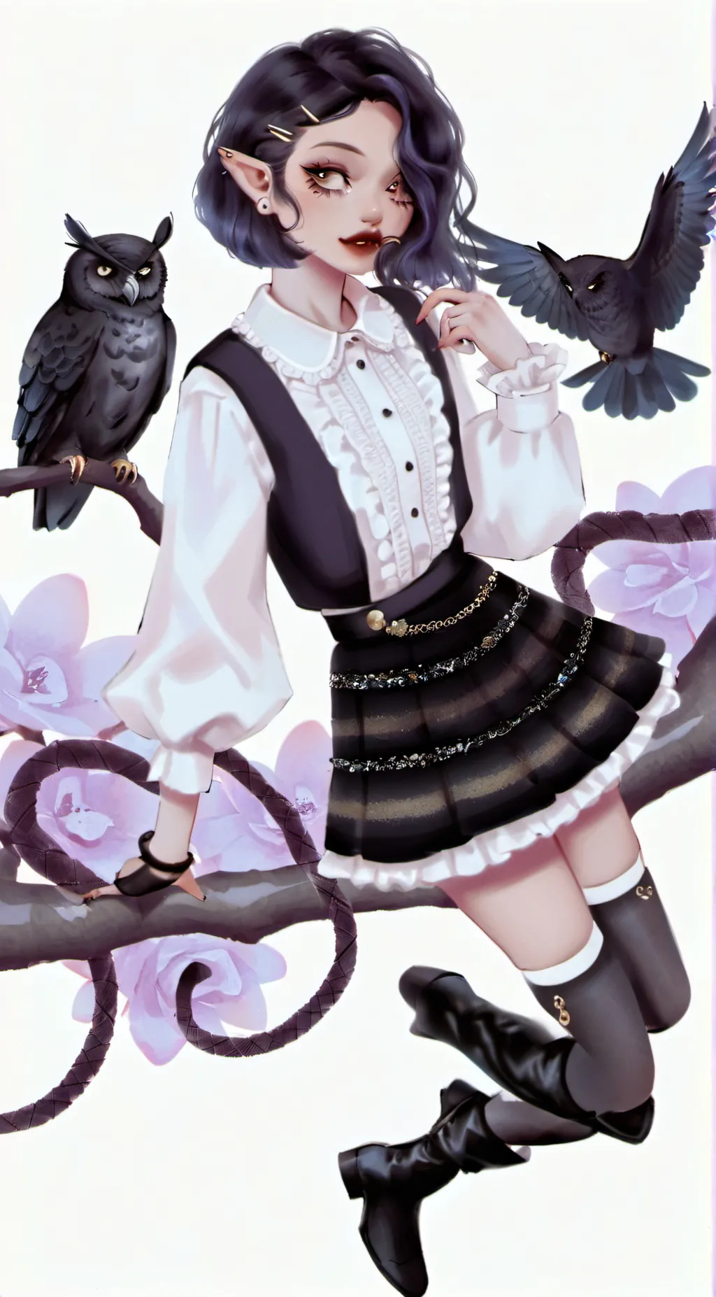 ai character: Crimson Woods background