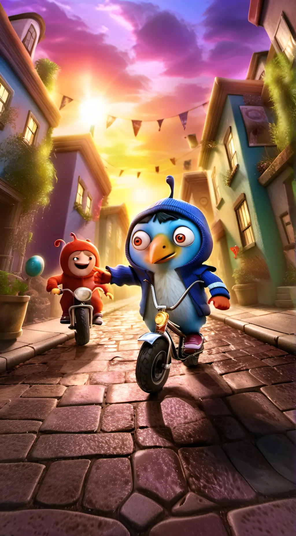 ai character: oddbods background