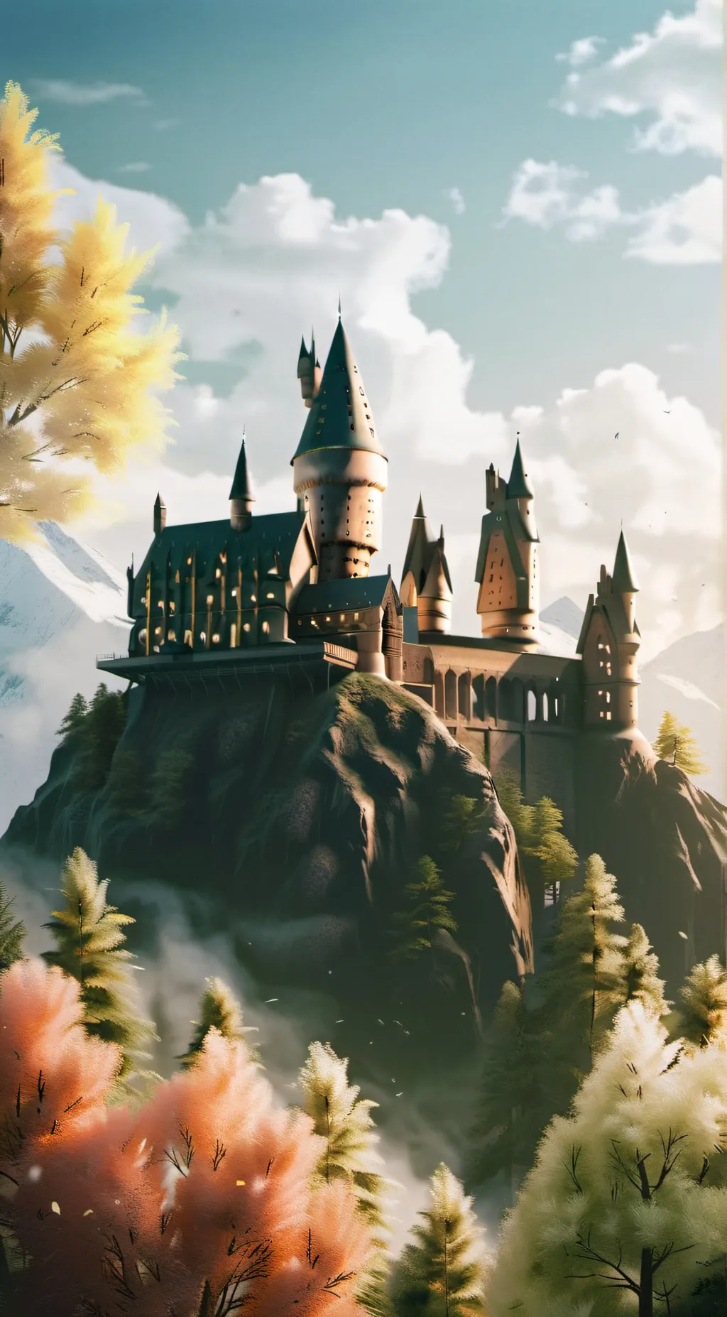 ai character: Hogwarts background