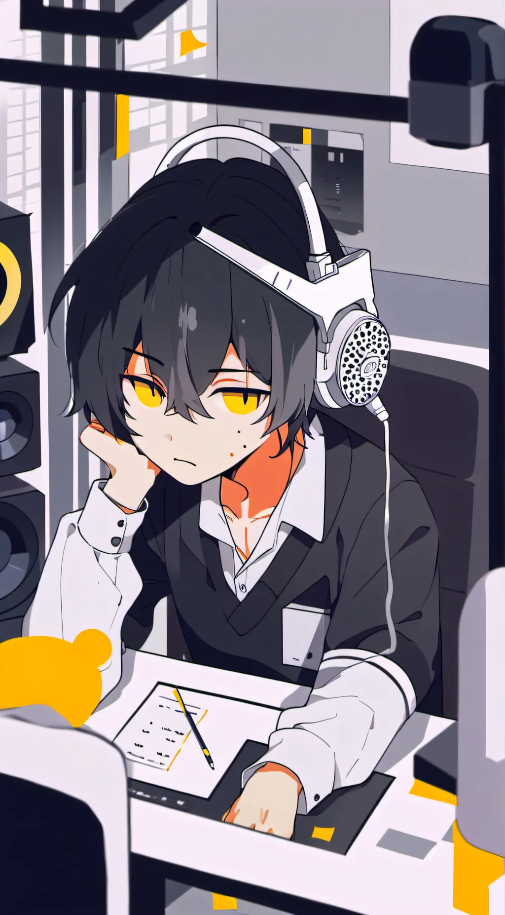 ai character: Lucifer x Alastor background