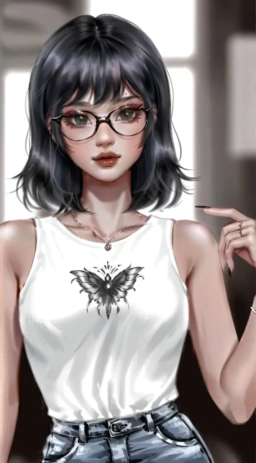 ai character: Eva turner background