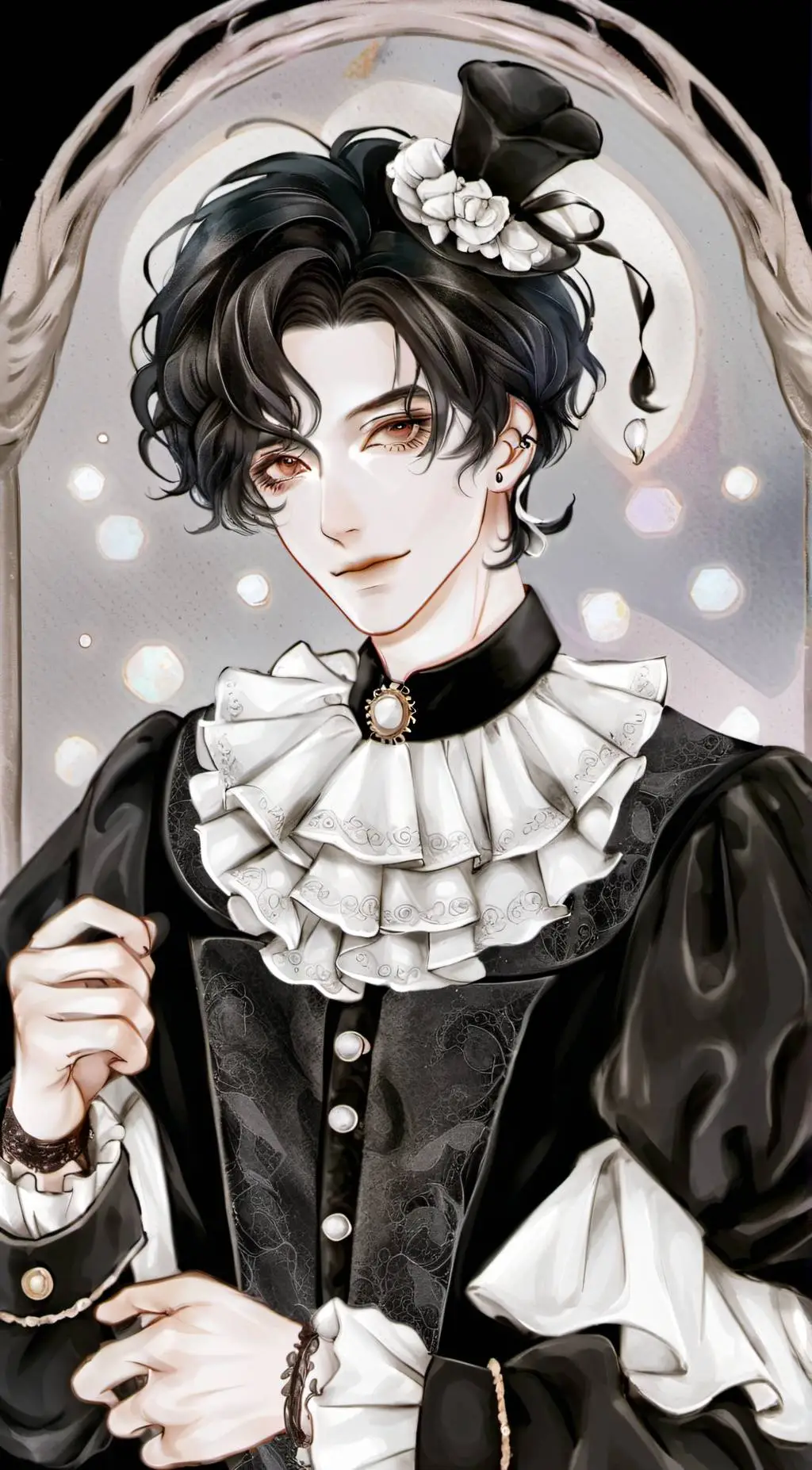 ai character: Winter background