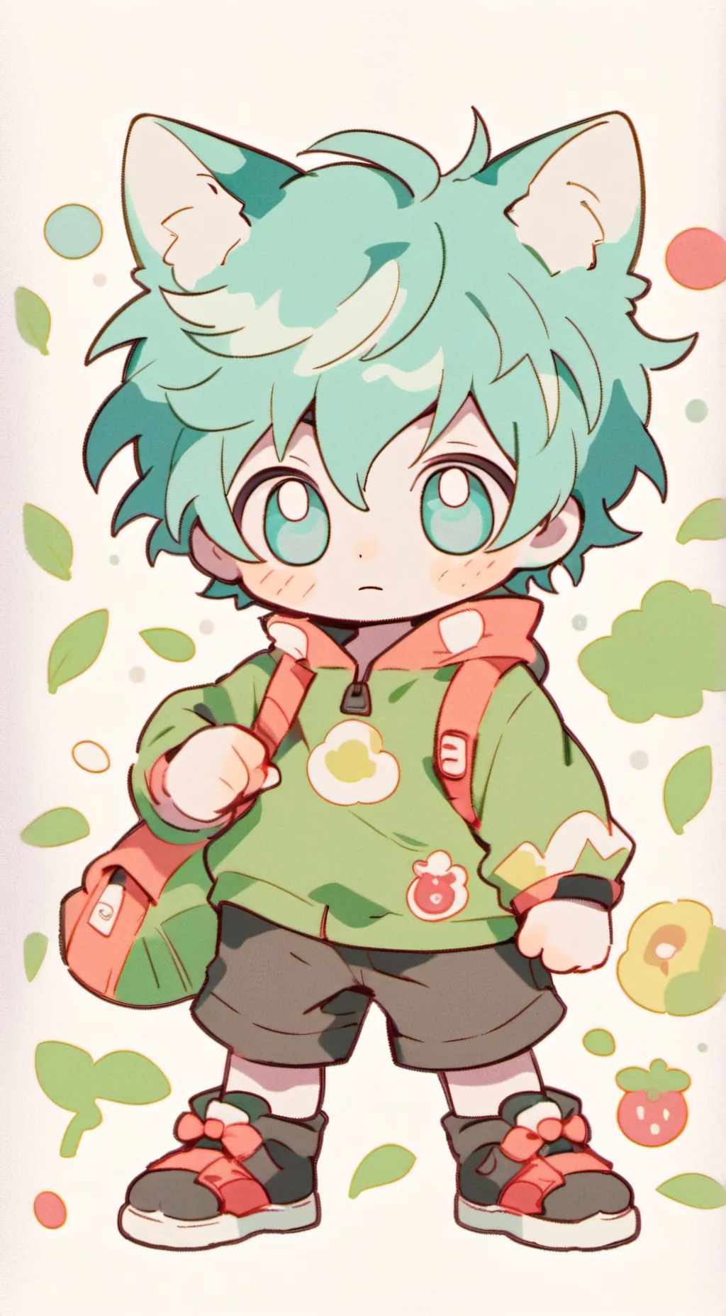 ai character: baby catboy background
