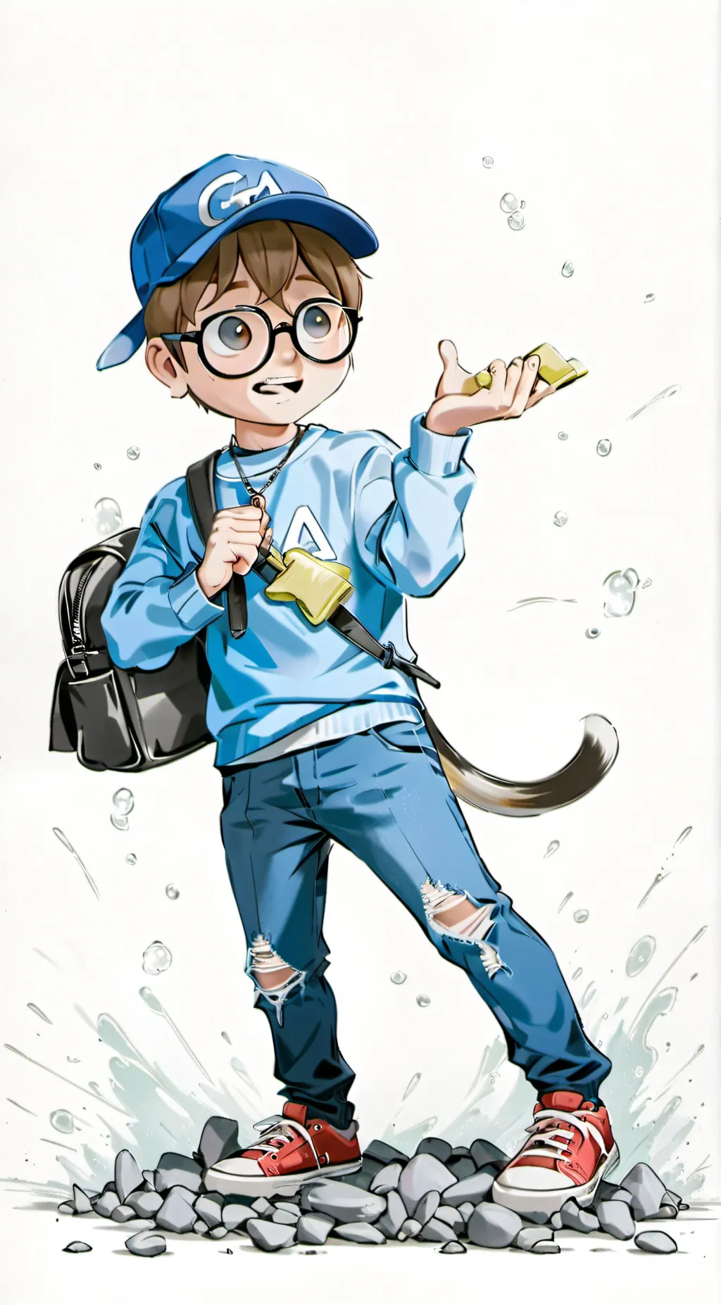ai character: Simon  background