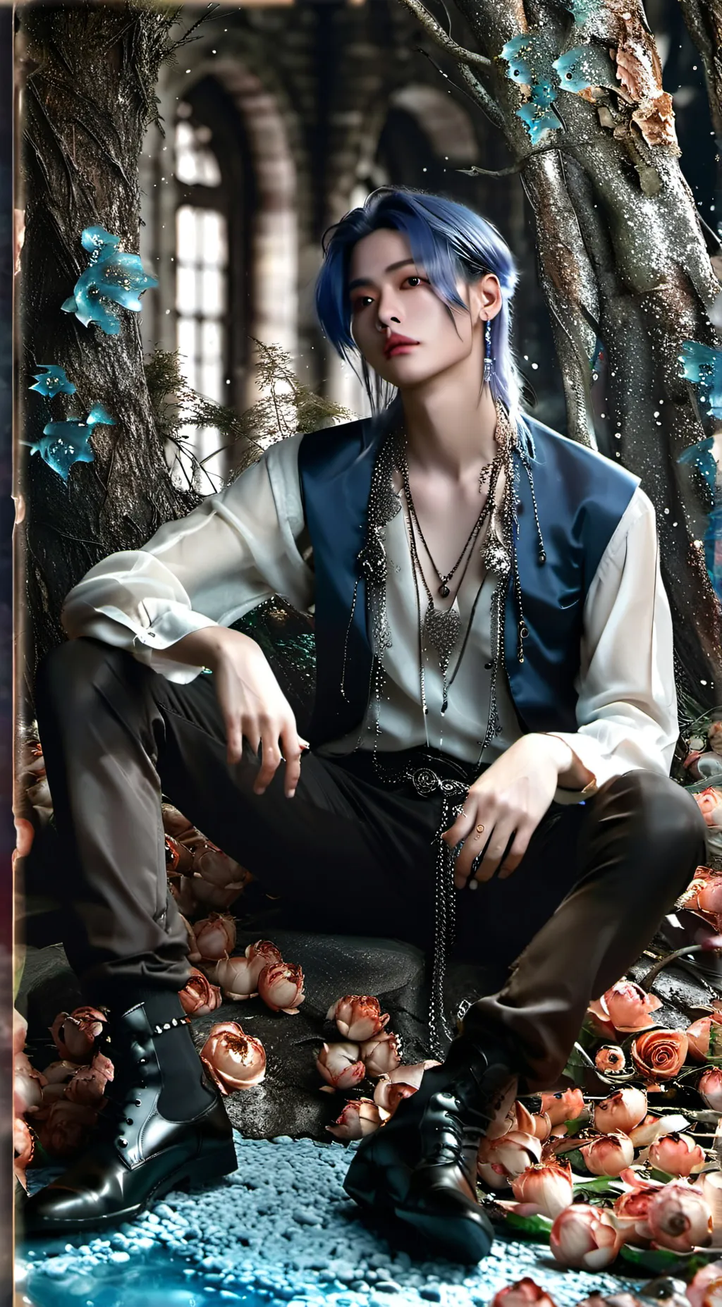 ai character: Felix from skz background