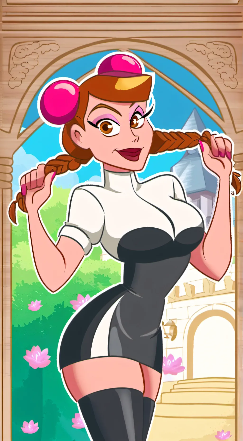 ai character: aunt grandma background