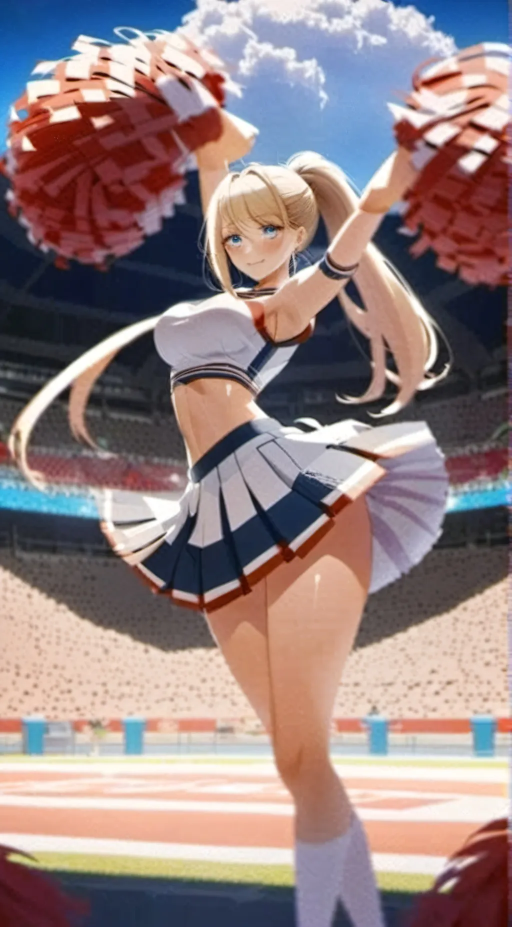 ai character: Cheerleader background