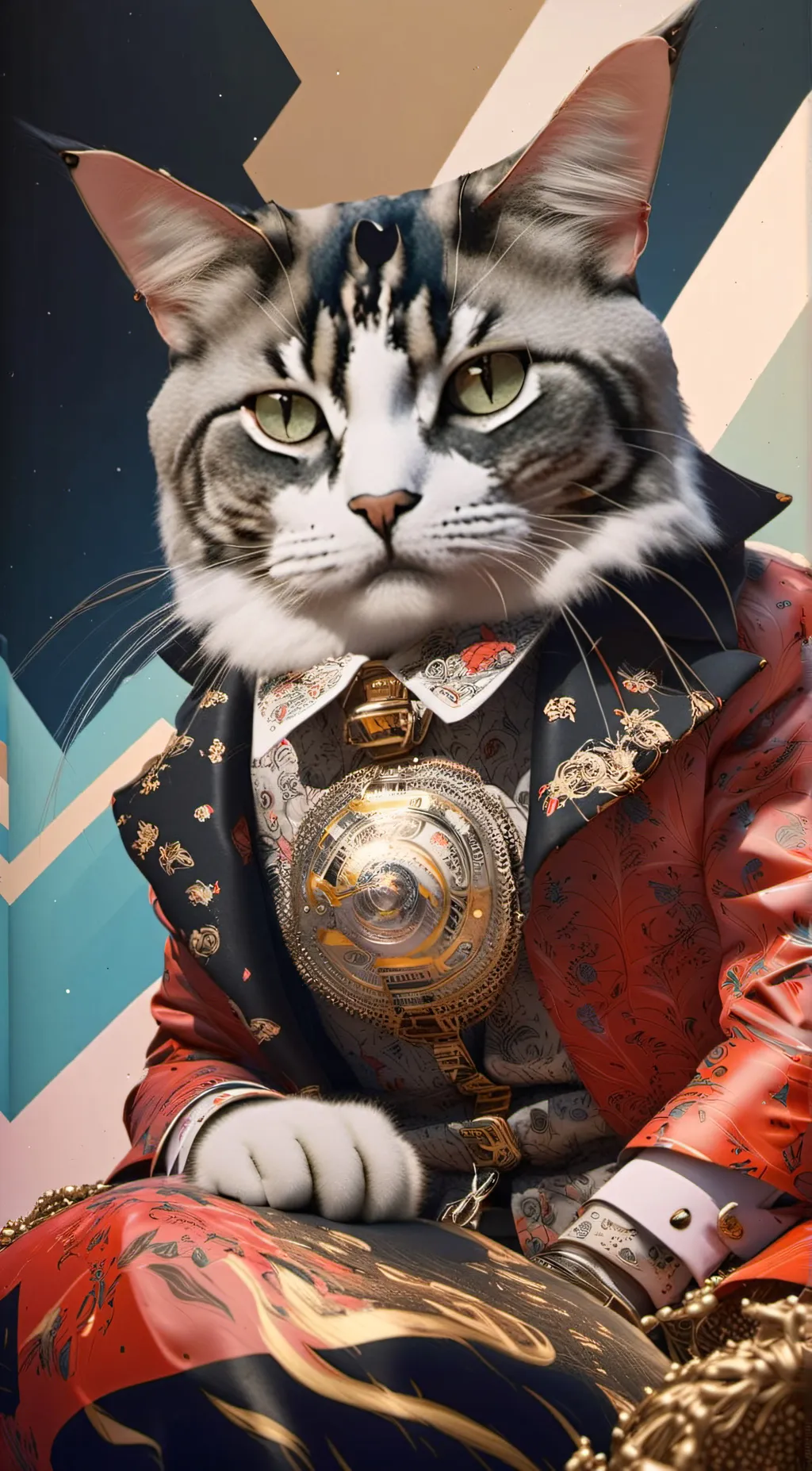 ai character: boss cat background