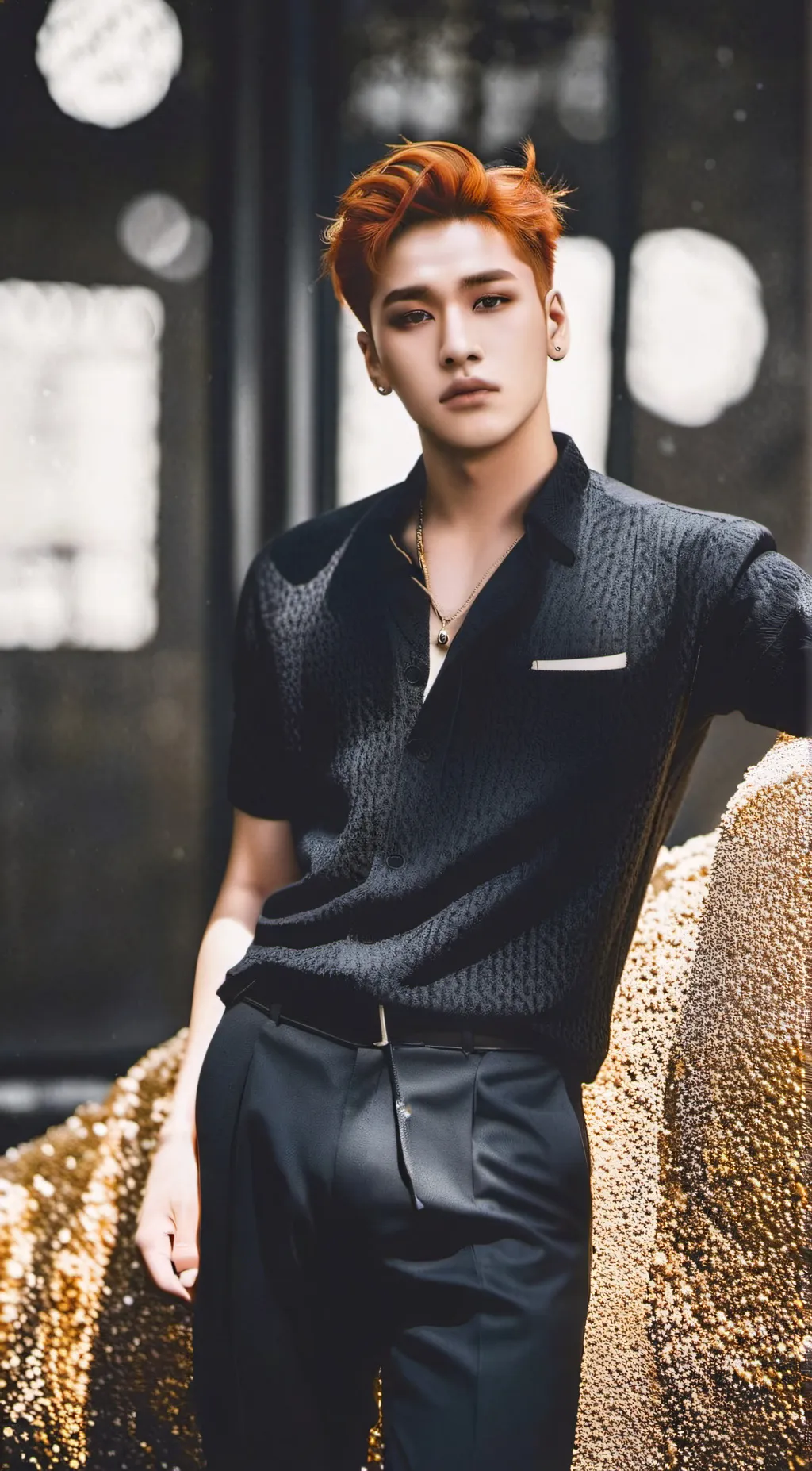 ai character: bang chan  background